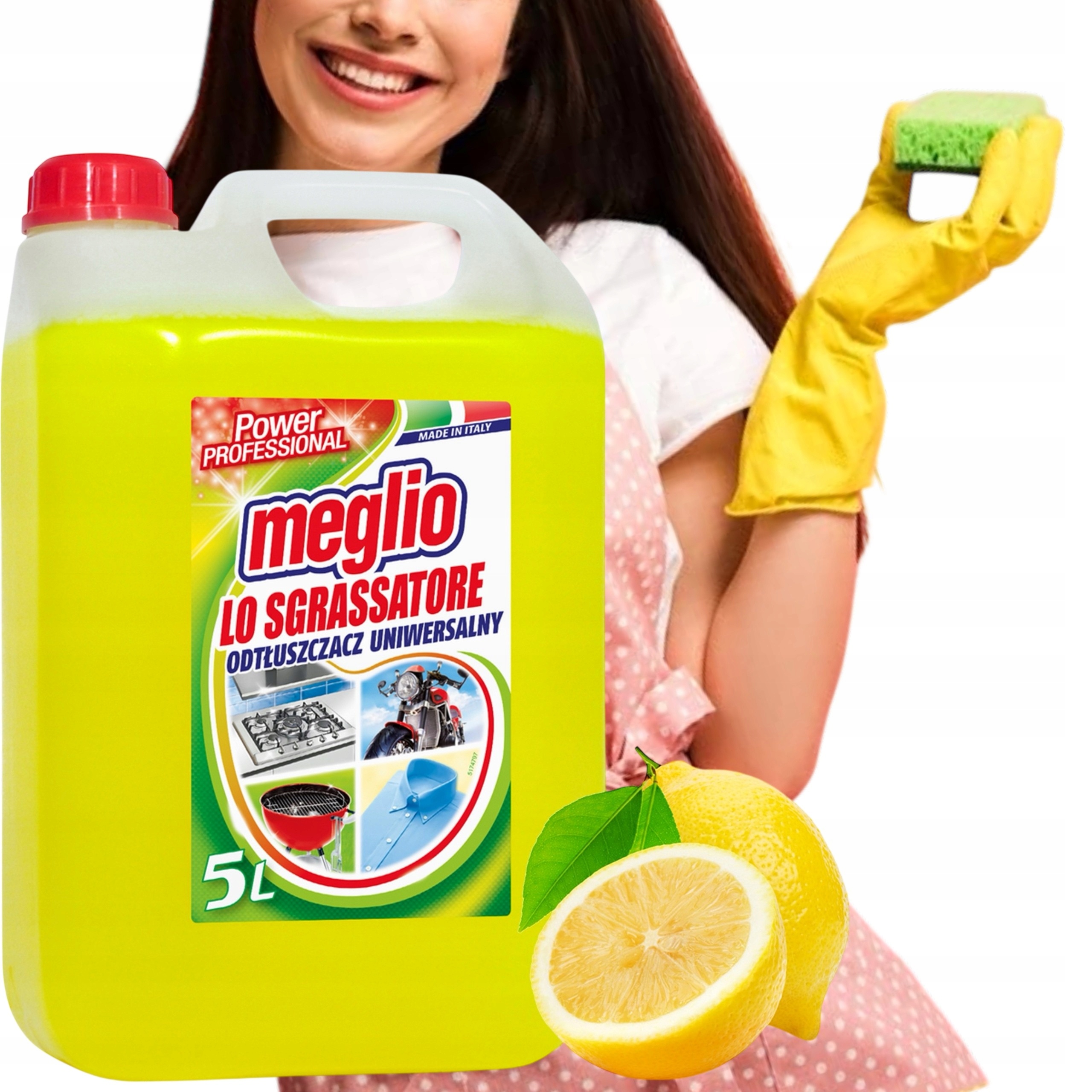 Levně Aktivní Univerzální Odmašťovač Meglio Multifunkční Silný Odmašťovač 5 L