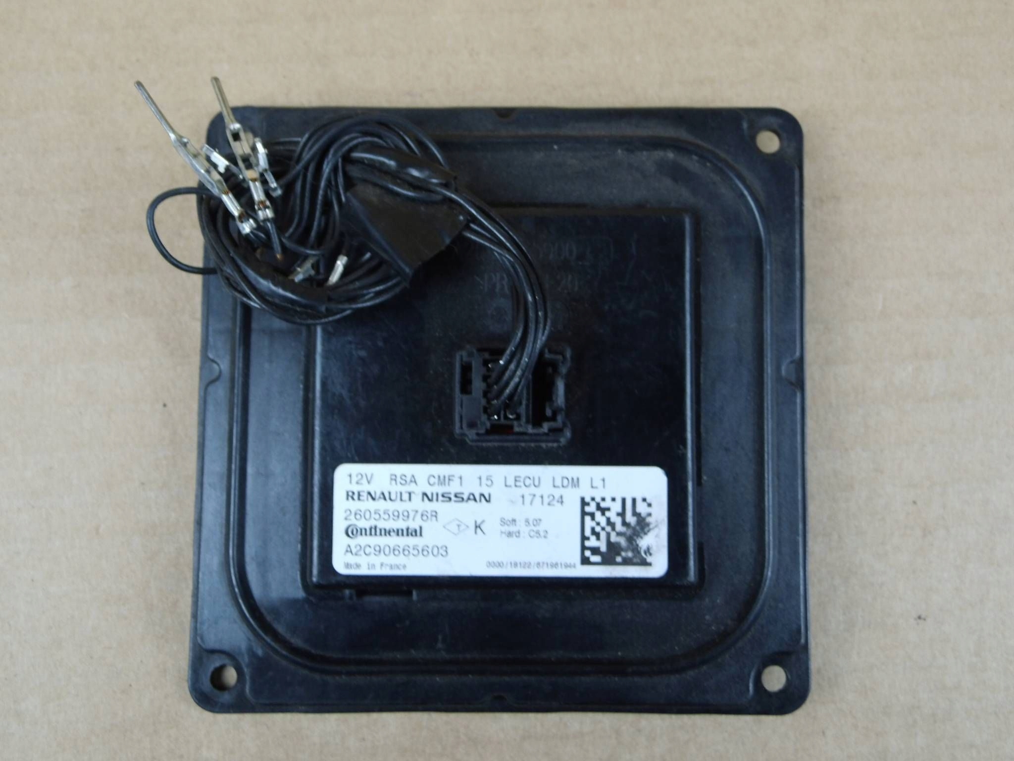 Renault module control unit control unit lights LED front 260559976R