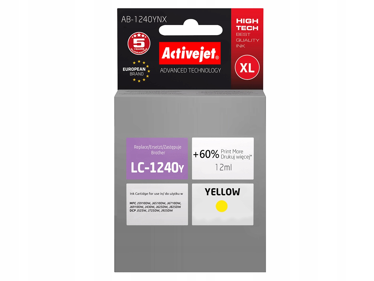 

Tusz do Brother DCP-J925DW MFC-J430W Żółty Gliwice