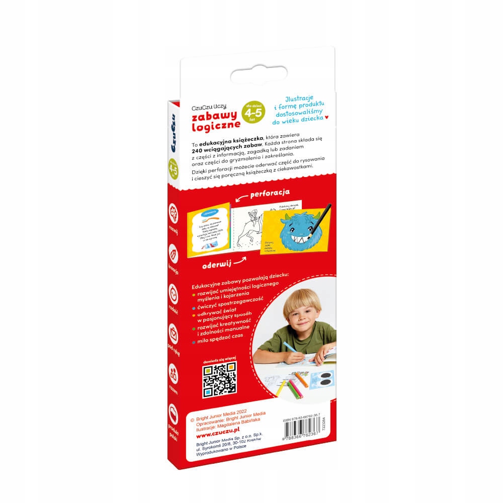 Czuczu uczy - Zabawy logiczne 4-5 lat Czu czu Kod producenta 762367