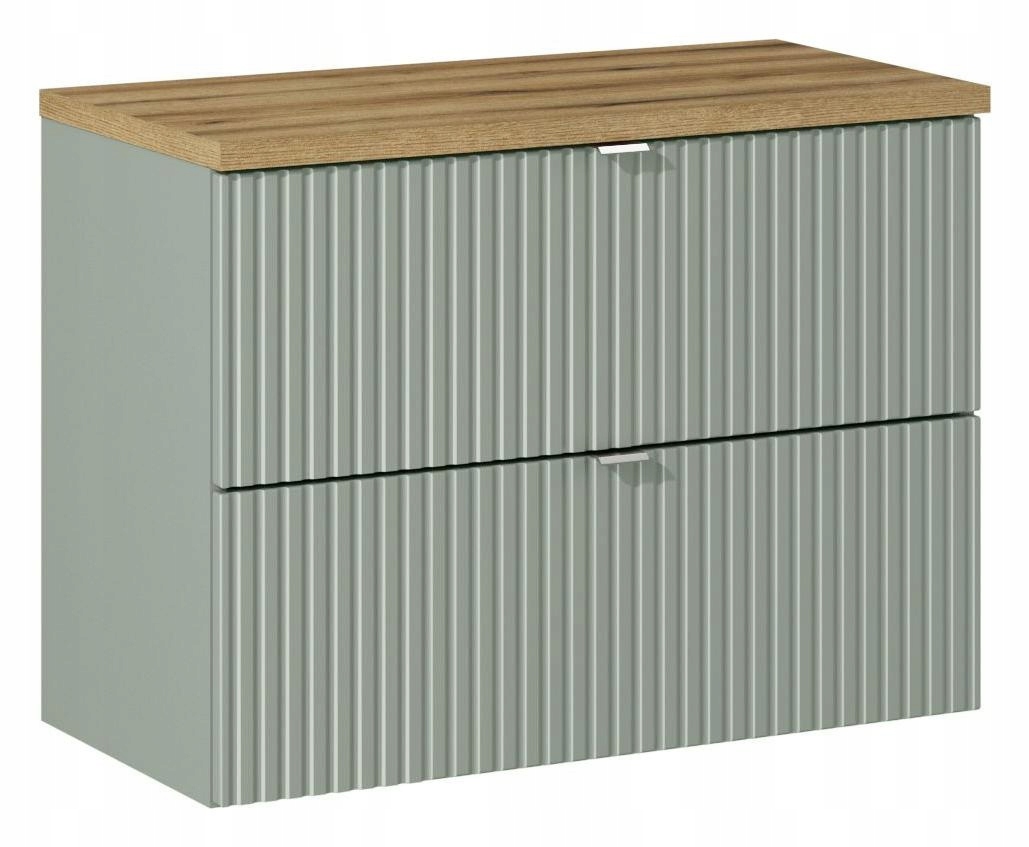 Szafka pod Umywalkę Line Reed Green 80cm z Blatem