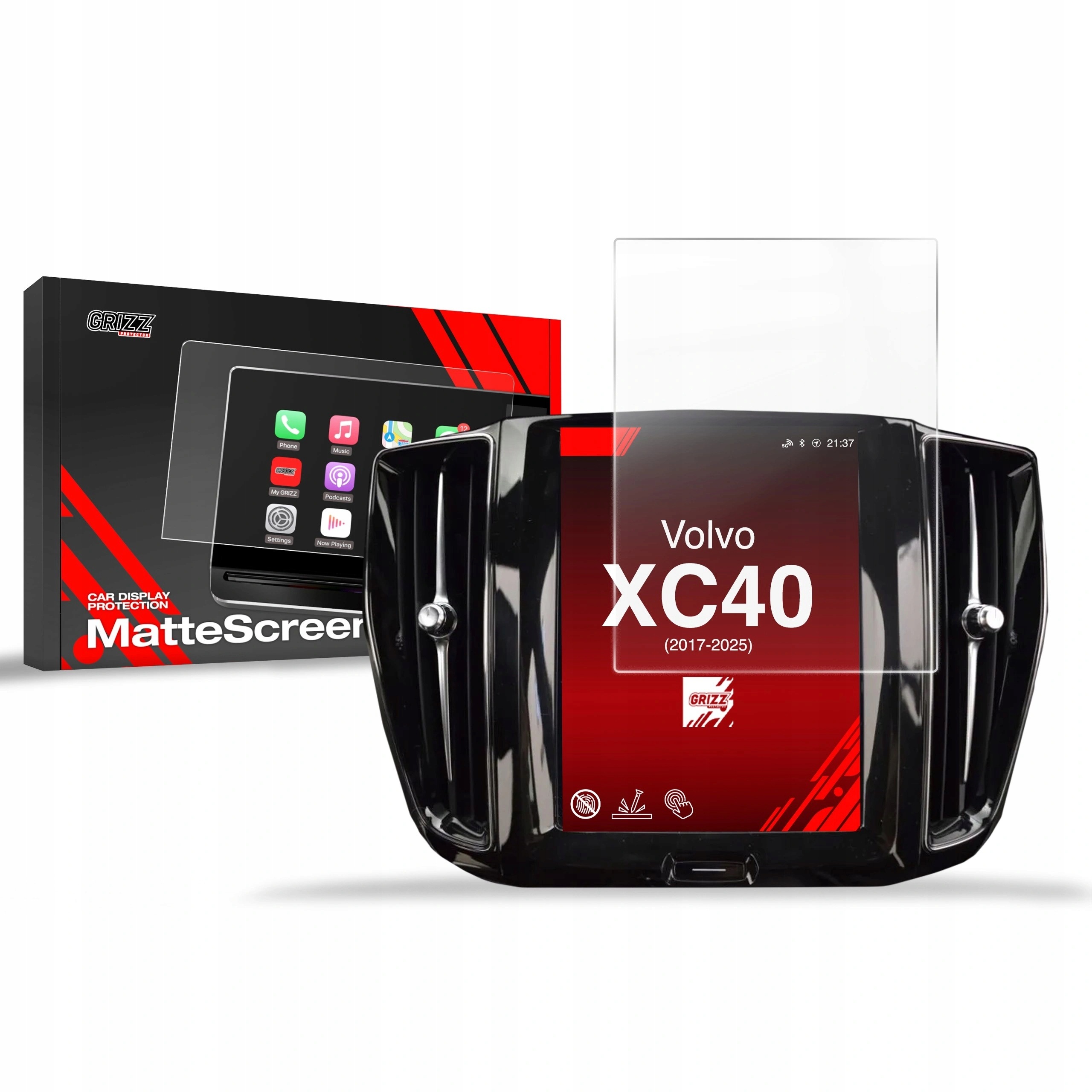 Fólie GrizzGlass CarDisplay Protection pro Volvo XC40 2017-2025
