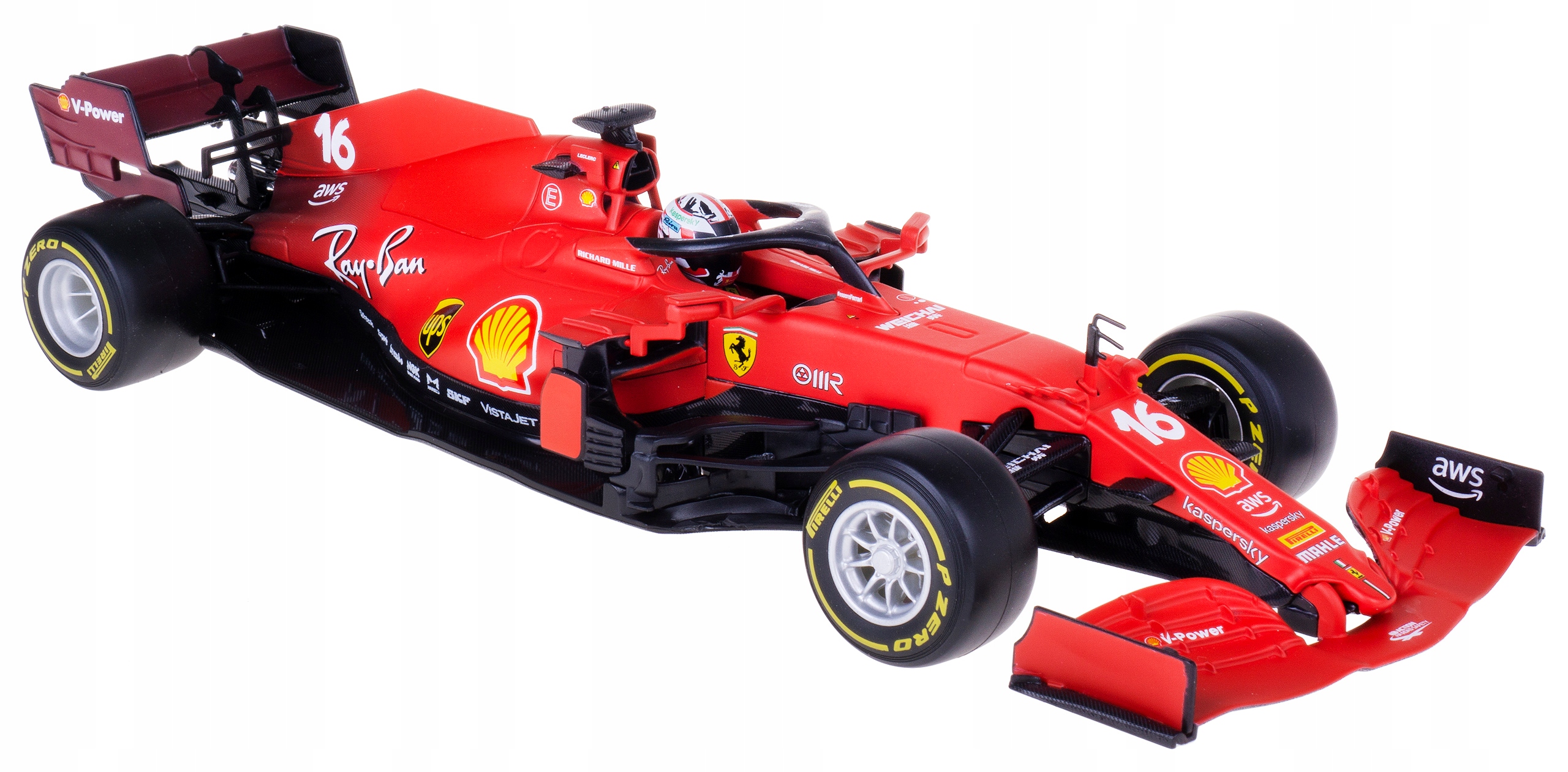 Ferrari SF21 Bolid F1 Bburago 1:18 #16 C.leclerc