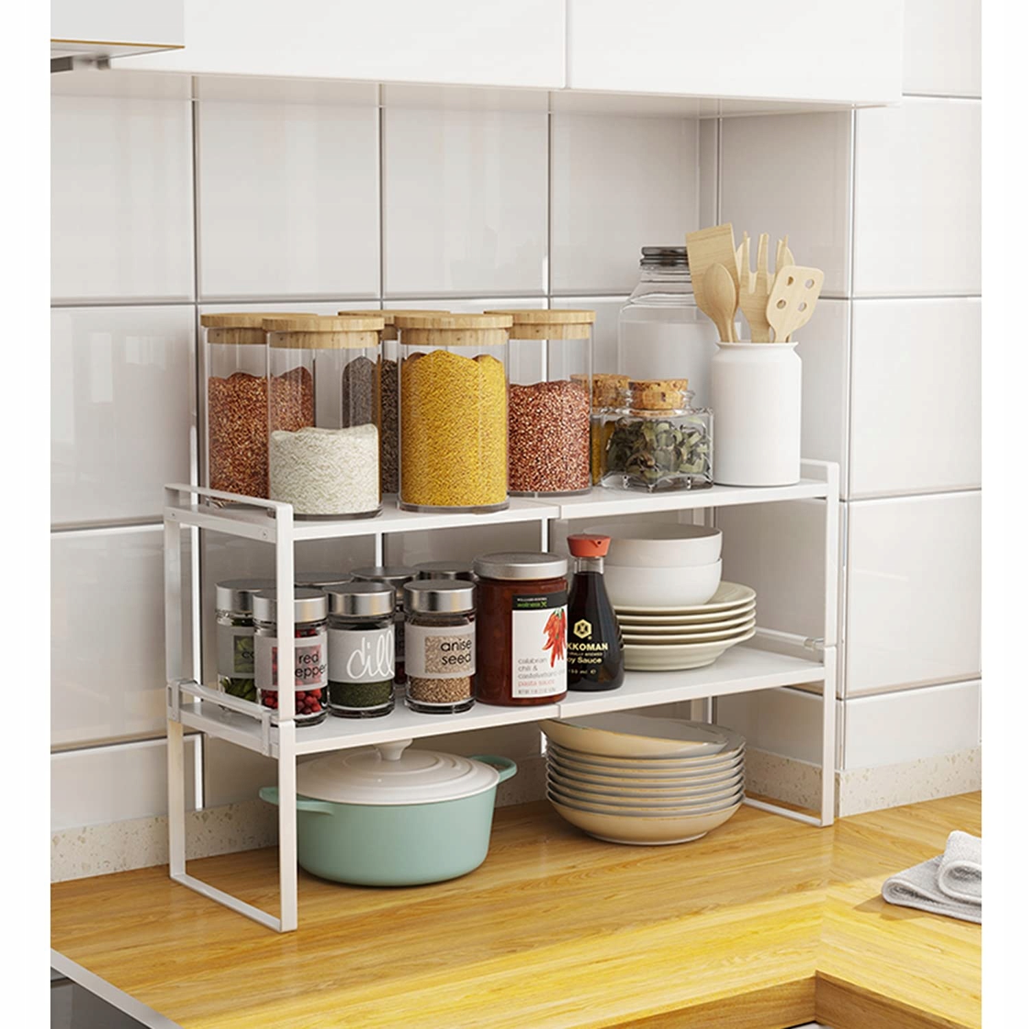 Shelf Adjustable storage rack 34-54CM Szerokość mebla 24 cm