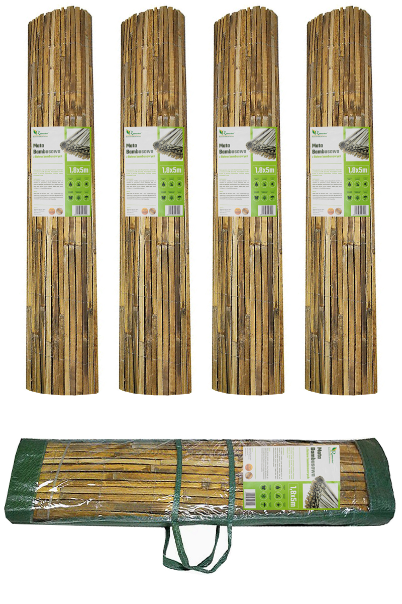 

Mata Bambusowa 1,8x5m osłona balkonowa płot Bambus
