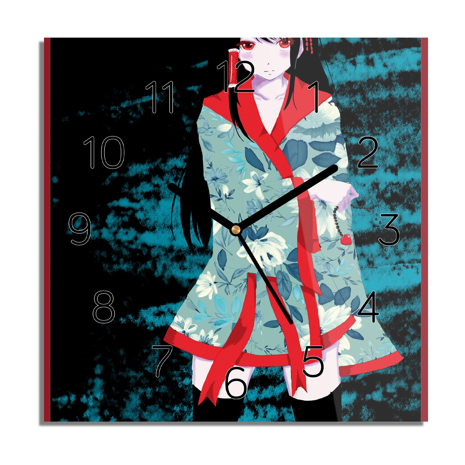 

Dziewczynka kimono zegar szklany z grafiką 30x30