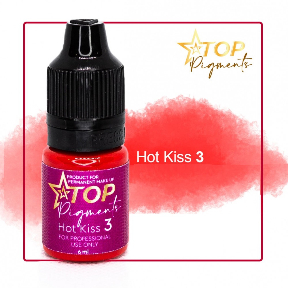 Pigment TOPpigments Hot Kiss #3 Světle červený 6 ml
