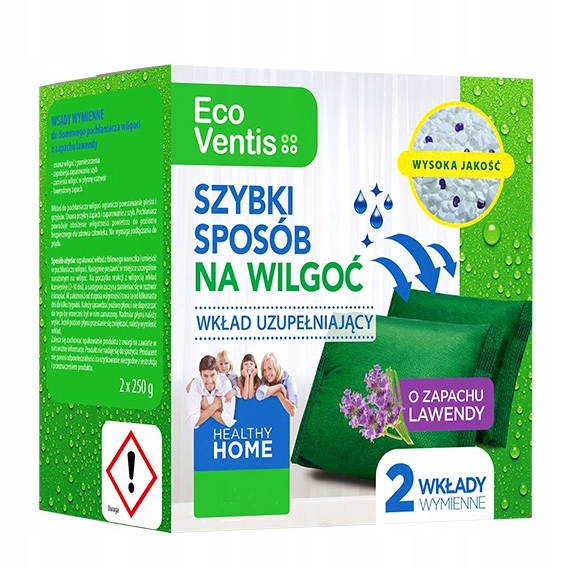 

Eco Ventis Pochłaniacz Wilgoci Wkład Uzupełniający