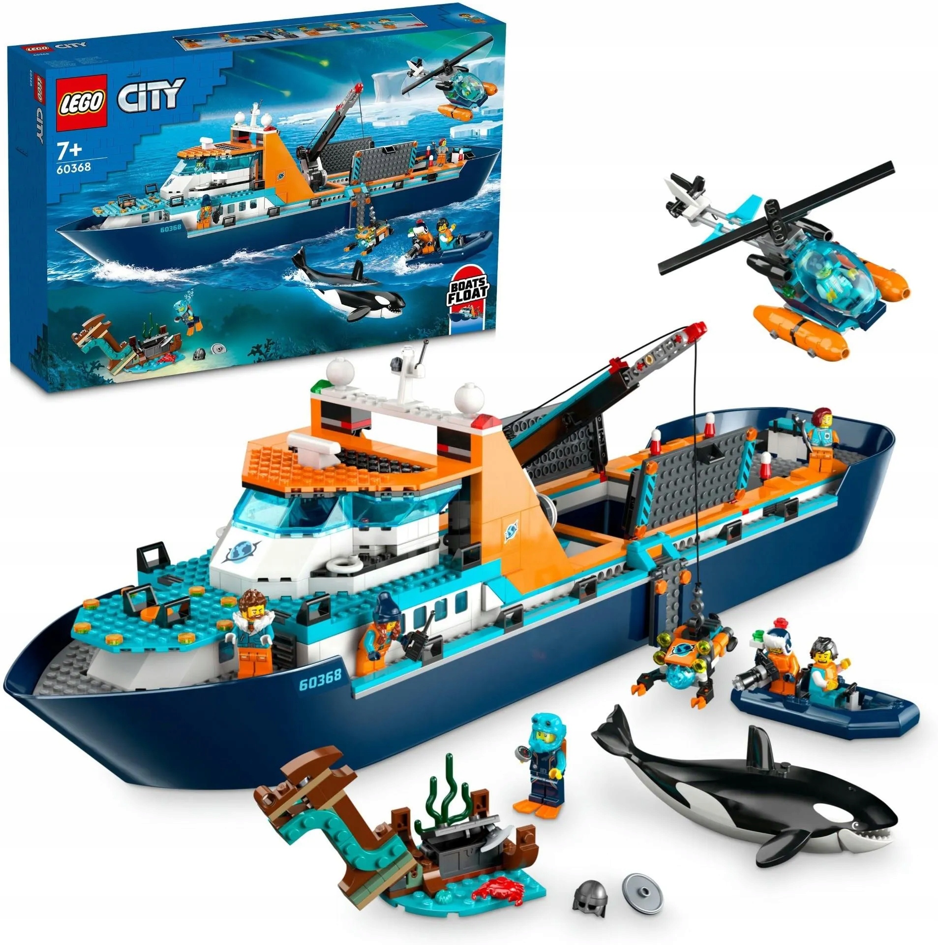 stavebnice Lego City 60368 Loď výzkumníka Arktidy Loď
