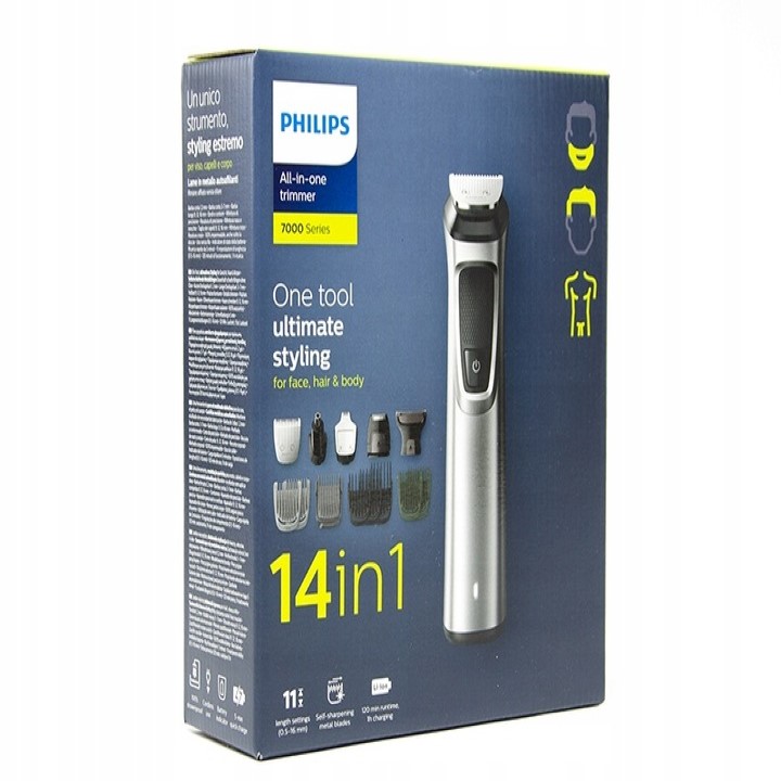 TRYMER MASZYNKA PHILIPS MG7720 DO WŁOSÓW CIAŁA BRODY PREZENT+ETUI GRATIS Marka bez marki