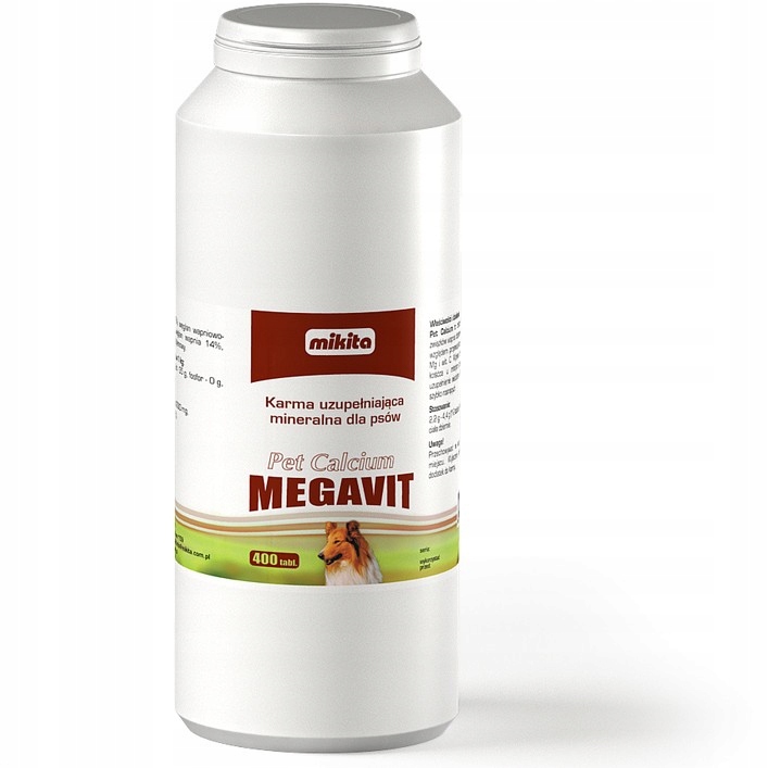 Levně Mikita Megavit Pet Calcium 400ks Nedostatek vápníku