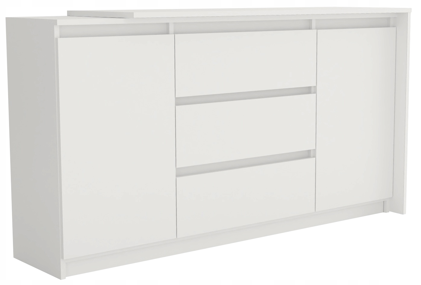 Biurko narożne 3+2 120 cm kolor Biały Wysokość mebla 77.7 cm