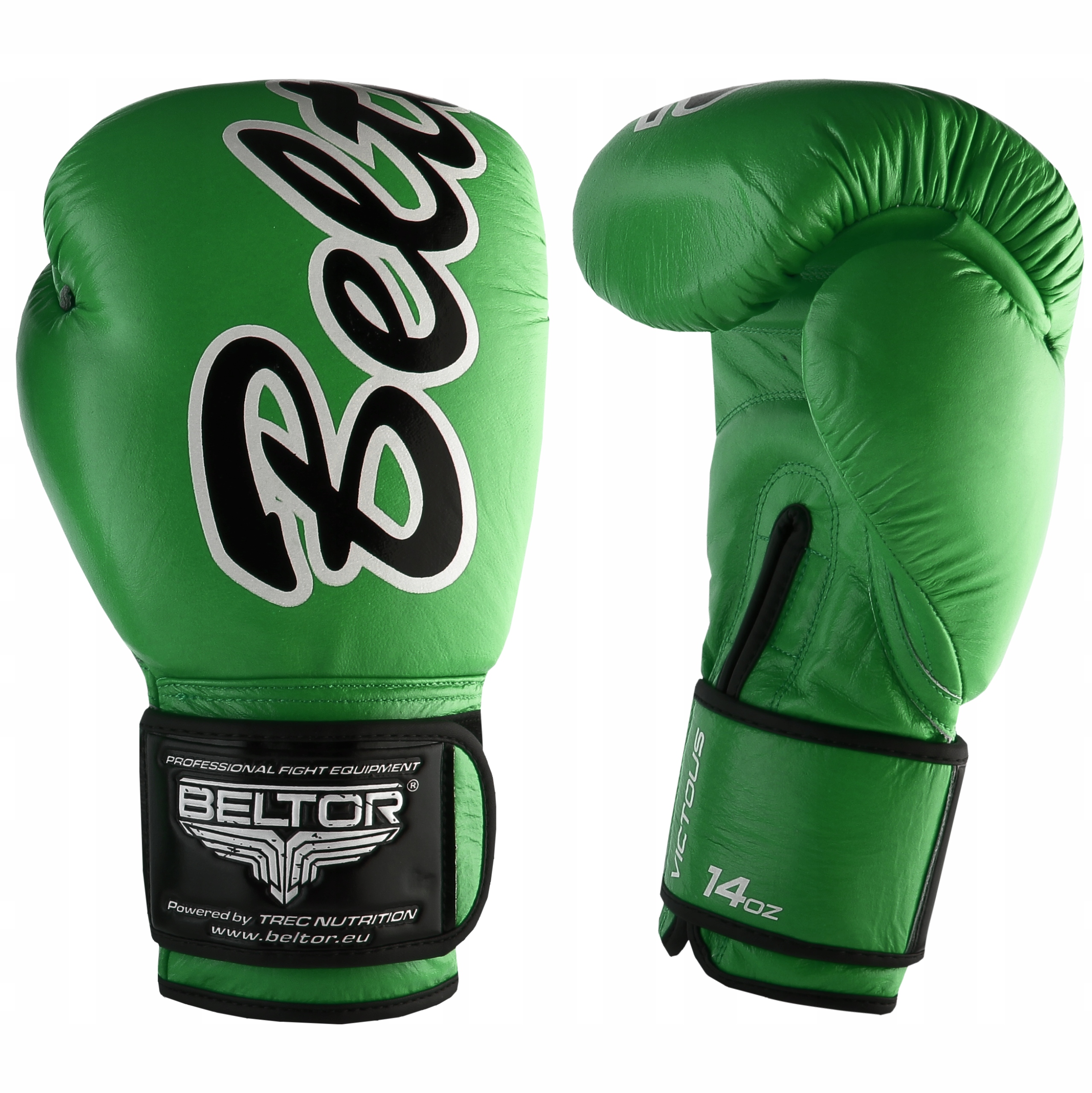 Beltor Rękawice Bokserskie Treningowe Victous Zielone Green 16 Oz
