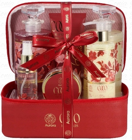 Aurora 6 elementowy zestaw prezentowy Coco de Paris w kosmetyczce
