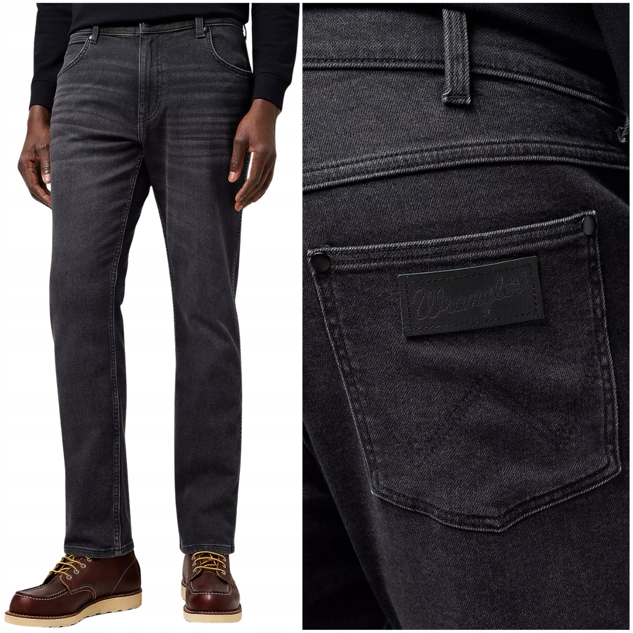 Wrangler Greensboro Ashley Brushed šedé jednoduché džínové kalhoty W30 L32