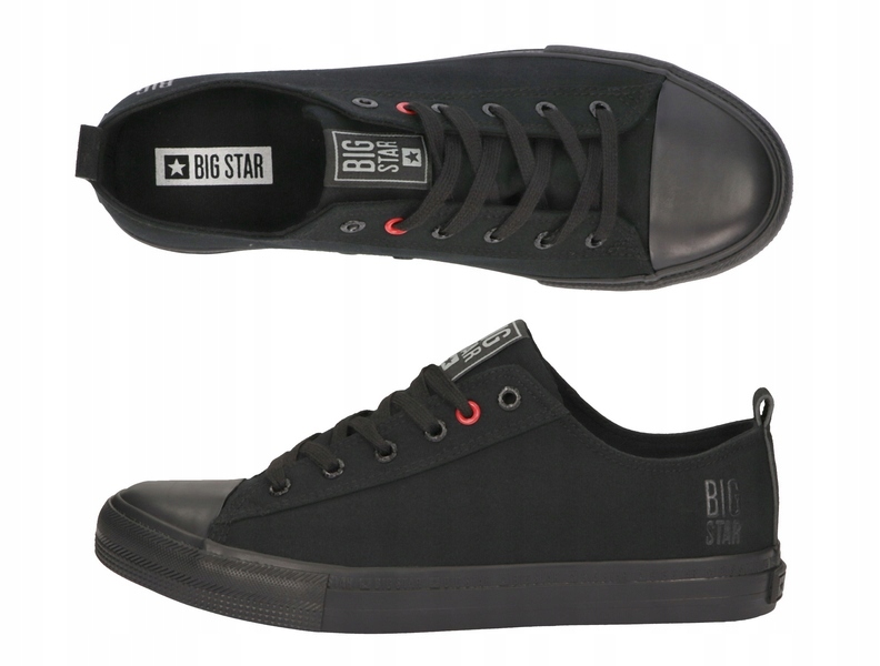 

Trampki Big Star Męskie Niskie JJ174003 Czarny 43