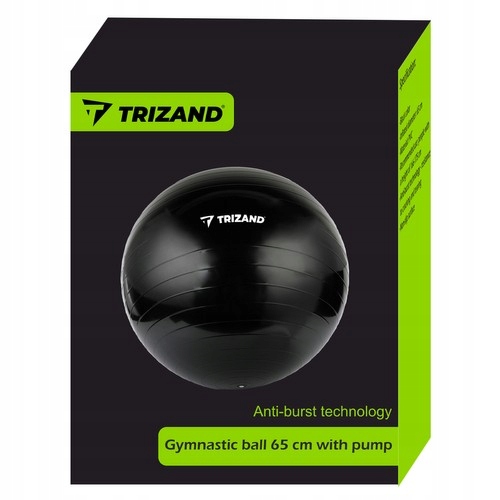 TRIZAND Piłka gimnastyczna 65cm z pompką - CE