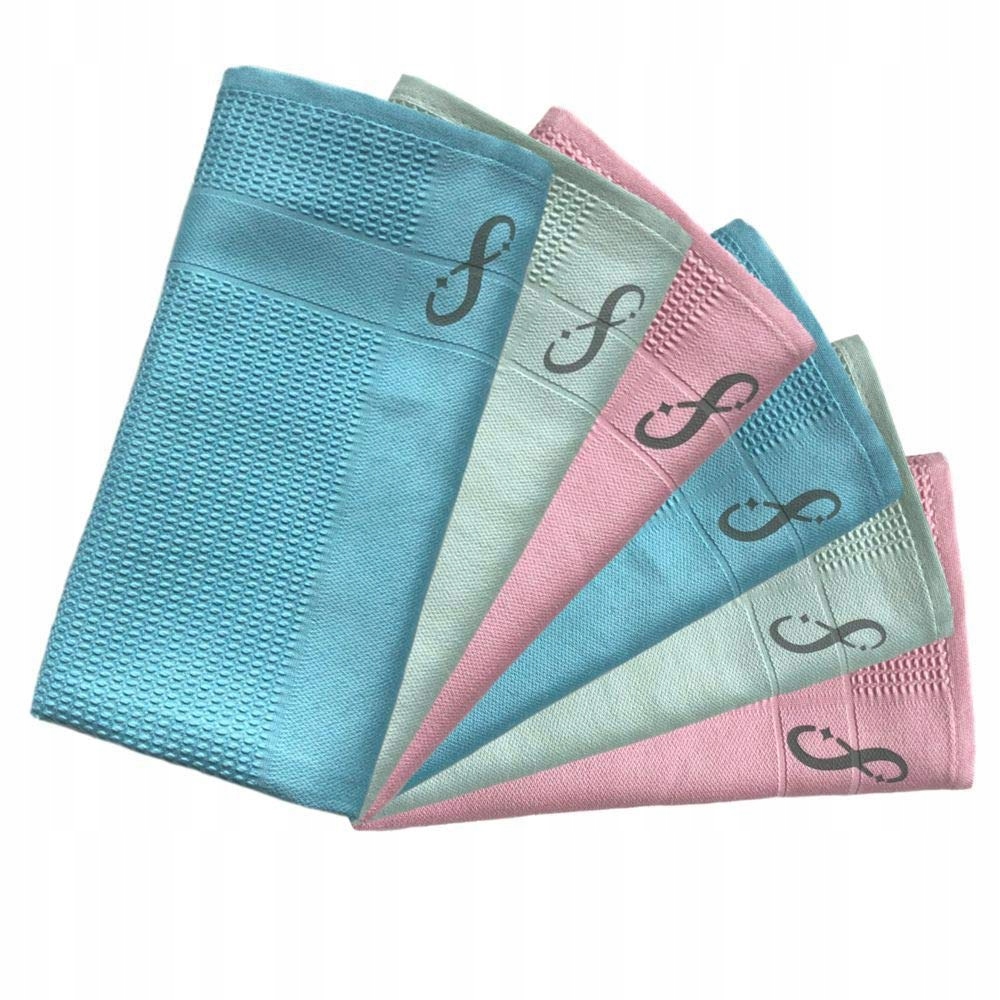 Levně 4SHINE Sada 6 utěrek z mikrovlákna pro zrcadlová skla bez chemie