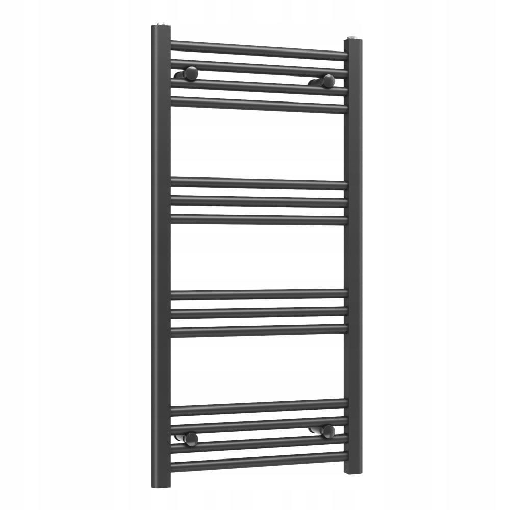 Ohřívač Basic 60x100 cm černý koupelnový žebříkový radiátor Gamma