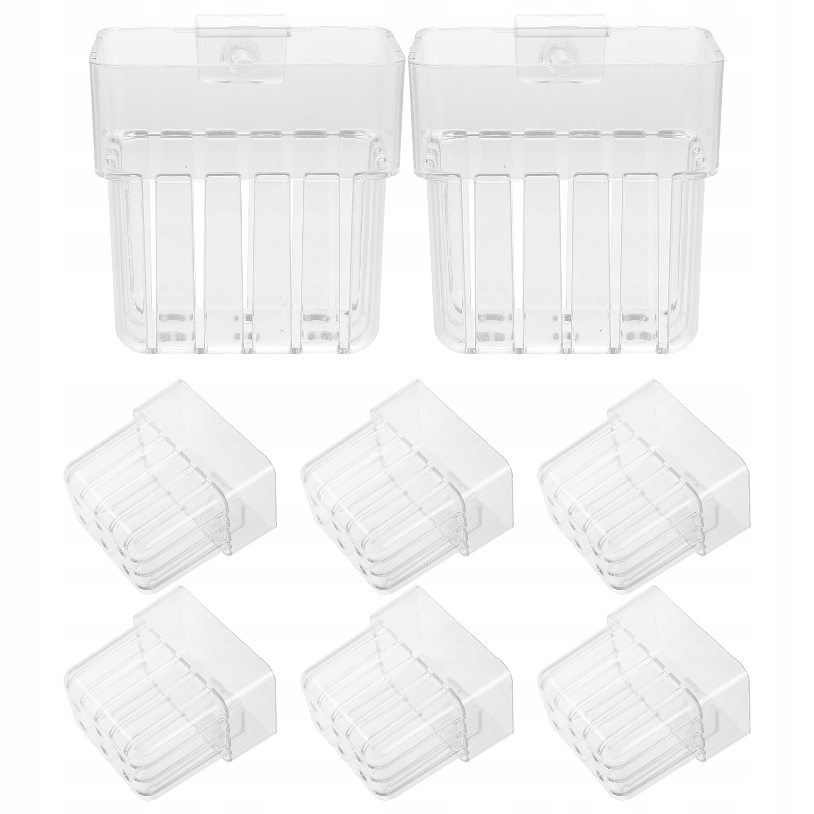 Levně Akvárium Dekorativní Závěsný Koš Průhledný 8 Ks