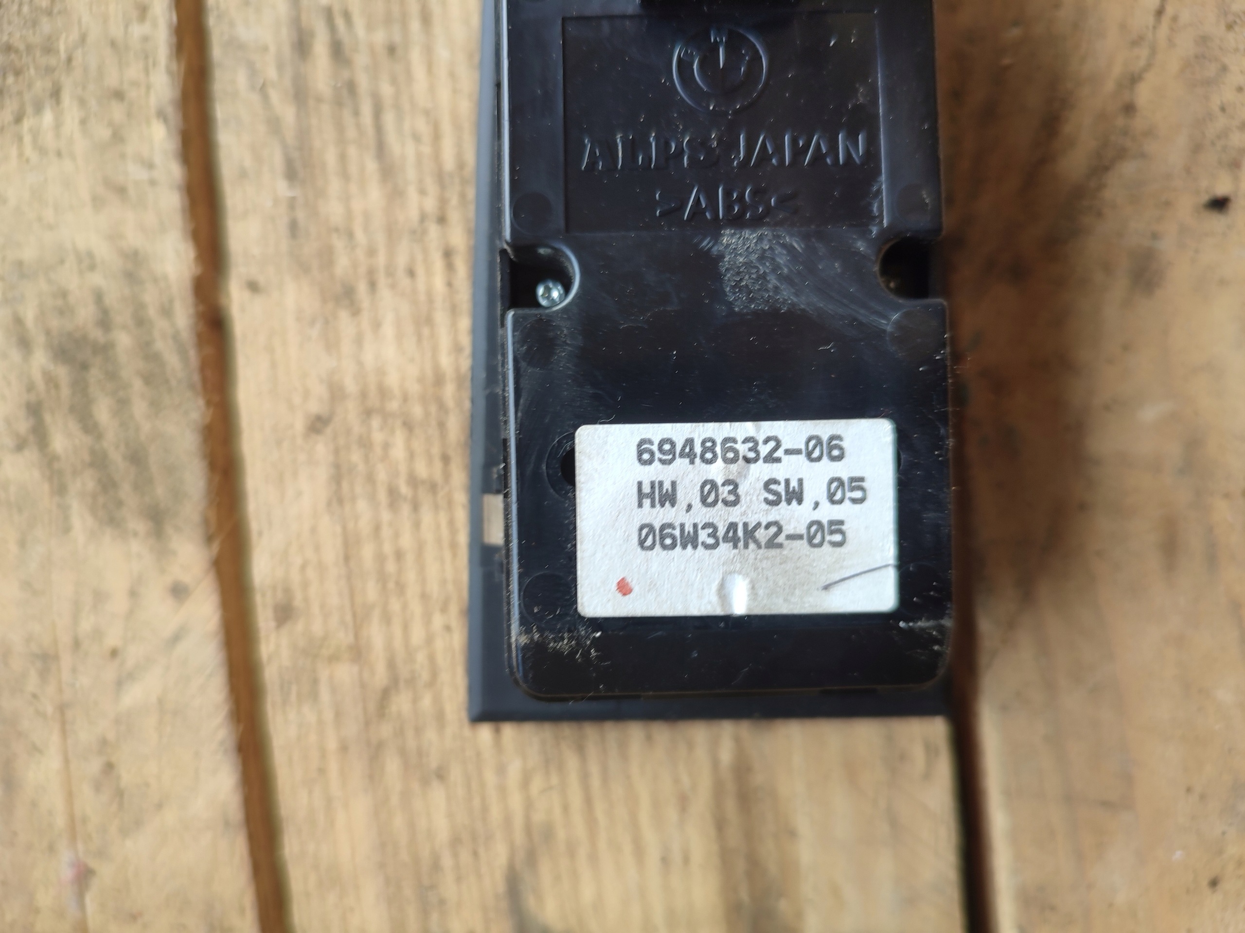 panel window control switch left front Bmw E90 6948632