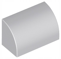 

Lego 37352 6227184 klocek zaokrąglony J. szary New