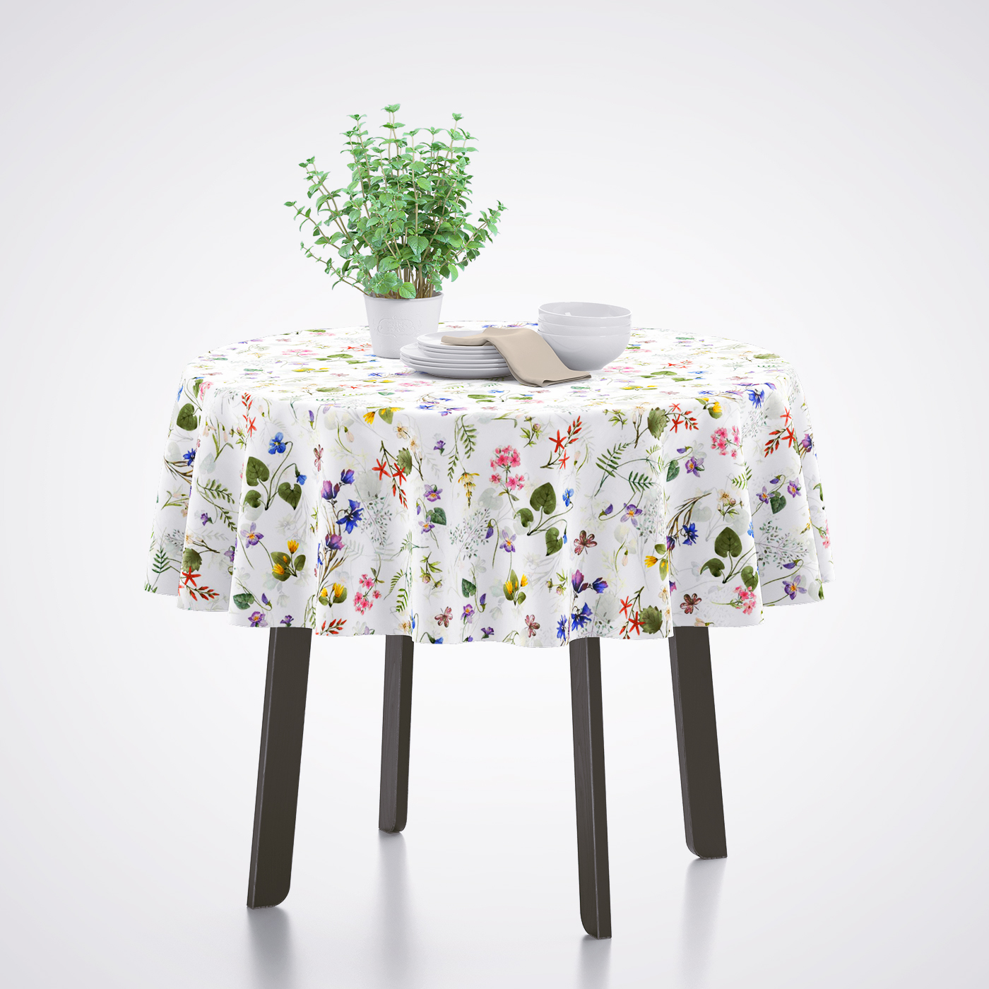 Okrúhly Obrus Na Jedálenský Stôl, Priemer 140 CM