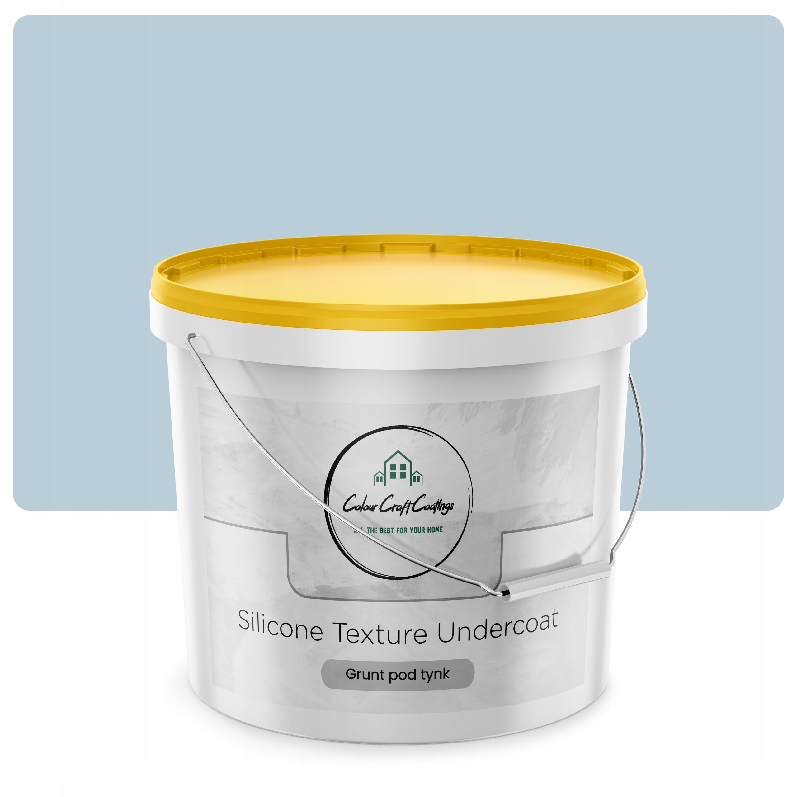 Silikonová omítka 15 kg modrá s šedou barvou