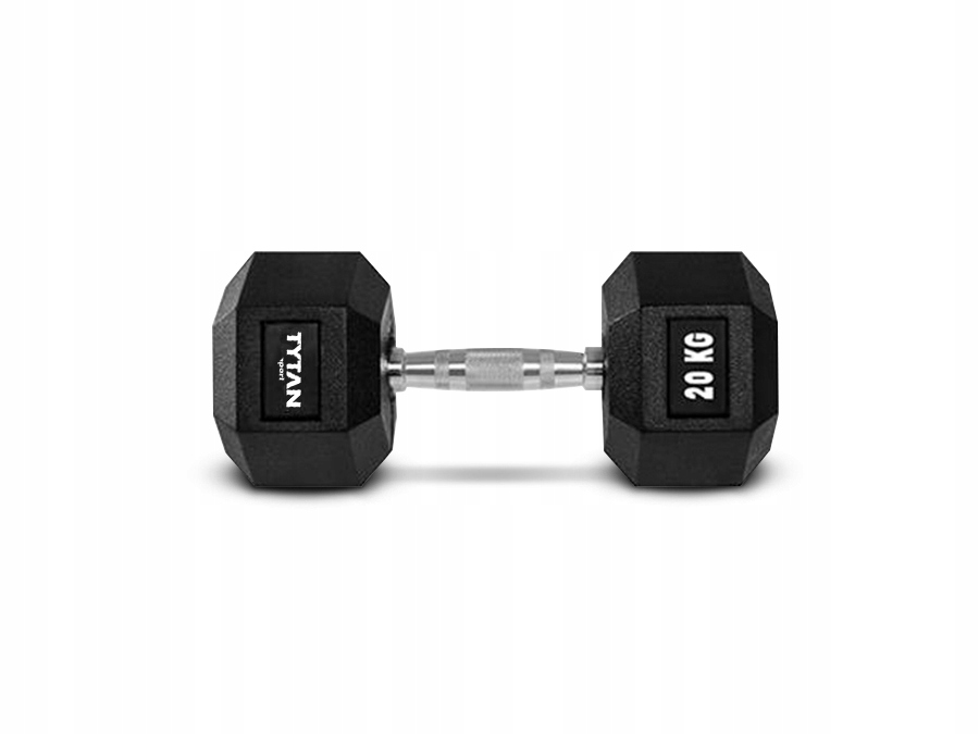 

Hantla Stalowa Ogumowana Tytan Sport Hex 20KG