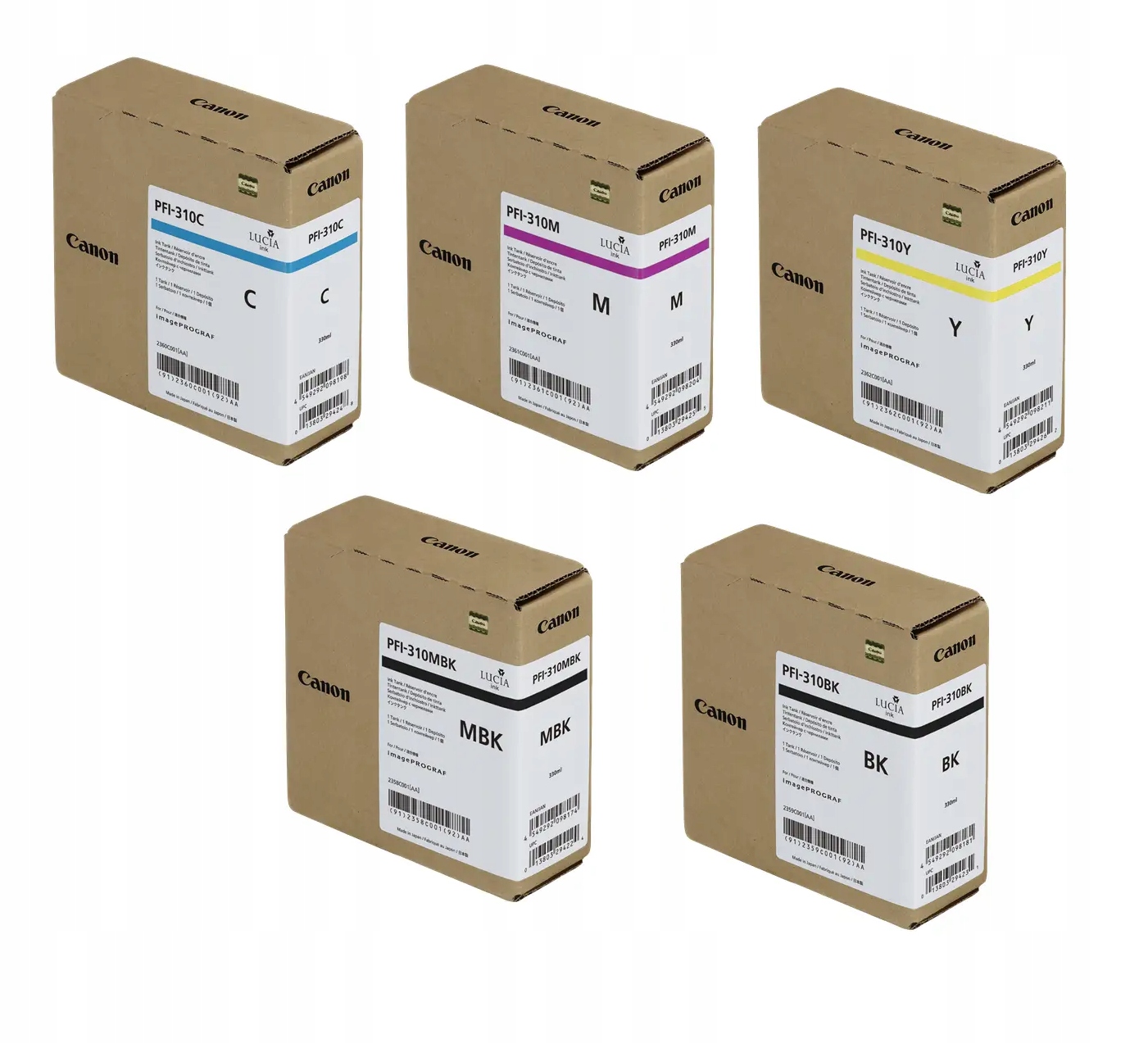 Sada atramentových atramentov Canon PFI-310 PFI310 Cmyk Mk TX-3000 TX-4000