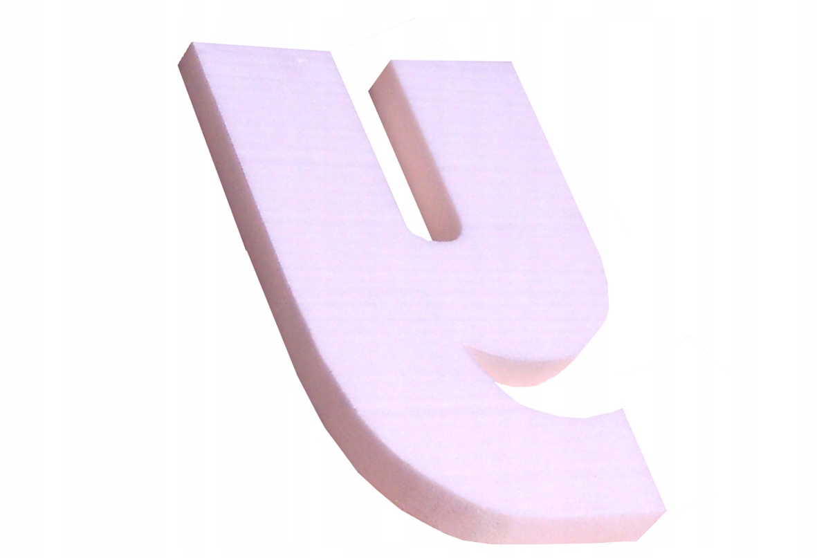 Litery i cyfry ze styroduru wys. 20 cm niemalowane Marka art-plastica