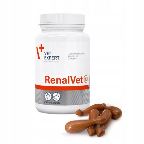 Vet Expert Renalvet – Preparat Dla Psów I Kotów Na Nerki 60SZT Twist-off