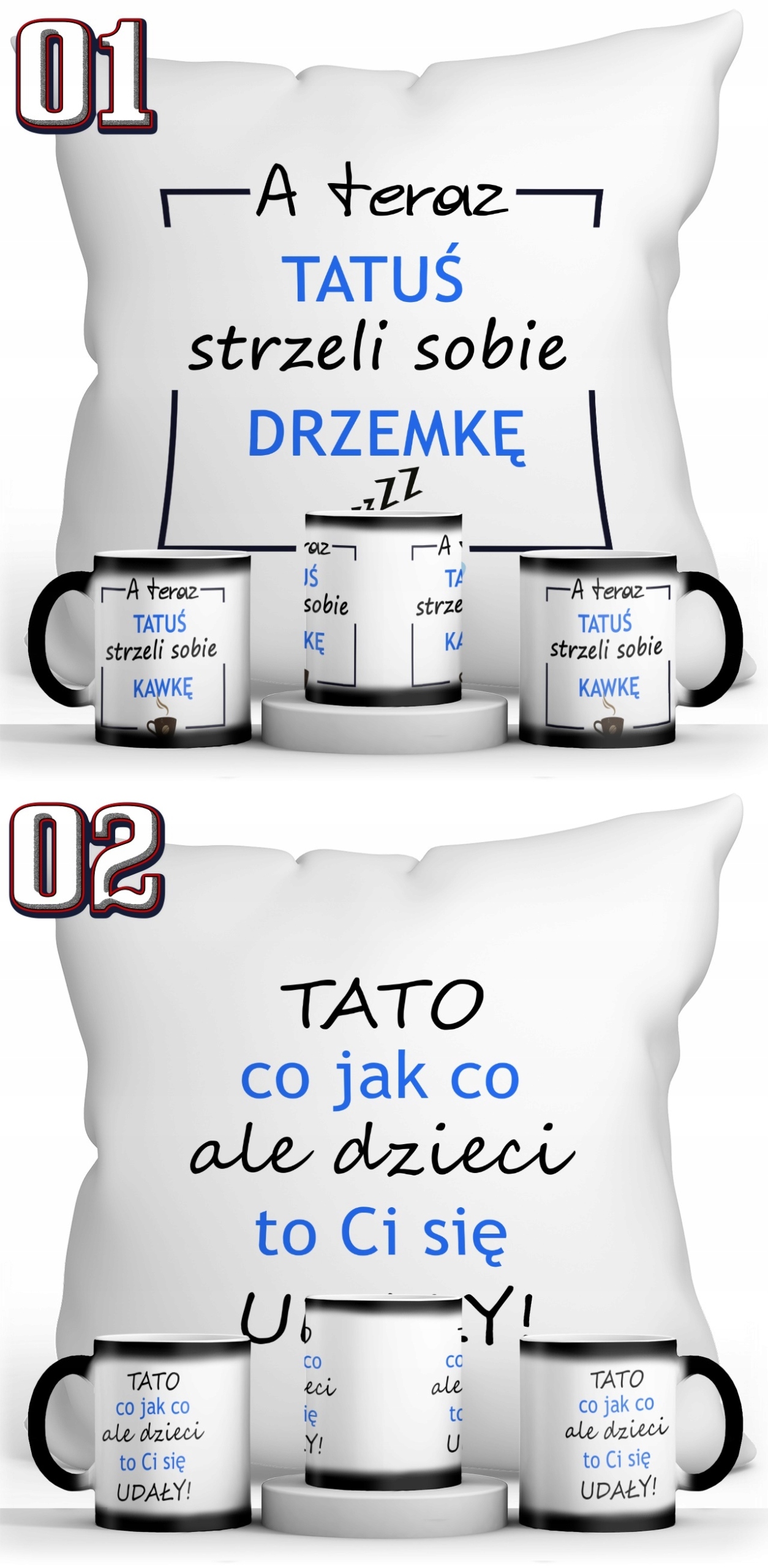 ZESTAW DZIEŃ OJCA MAGICZNY KUBEK + PODUSZKA Marka Resolid