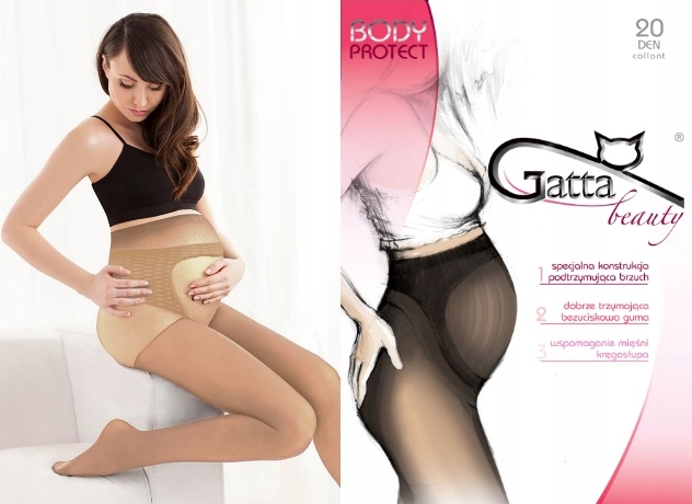 

Rajstopy Ciążowe Gatta Body Protect 20DEN 4-L beż