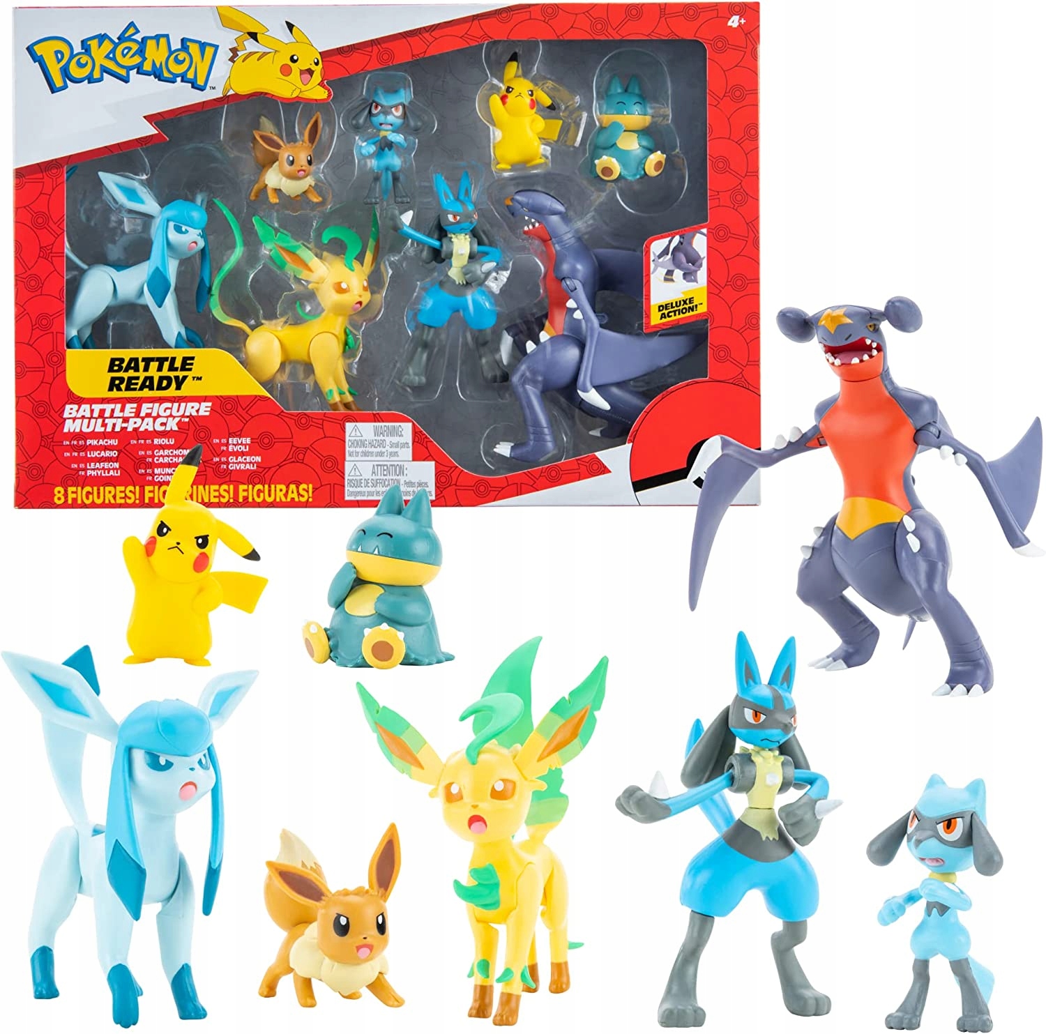 

Pokemon Zestaw 8 Figurek Pikachu Eevee PKW2633