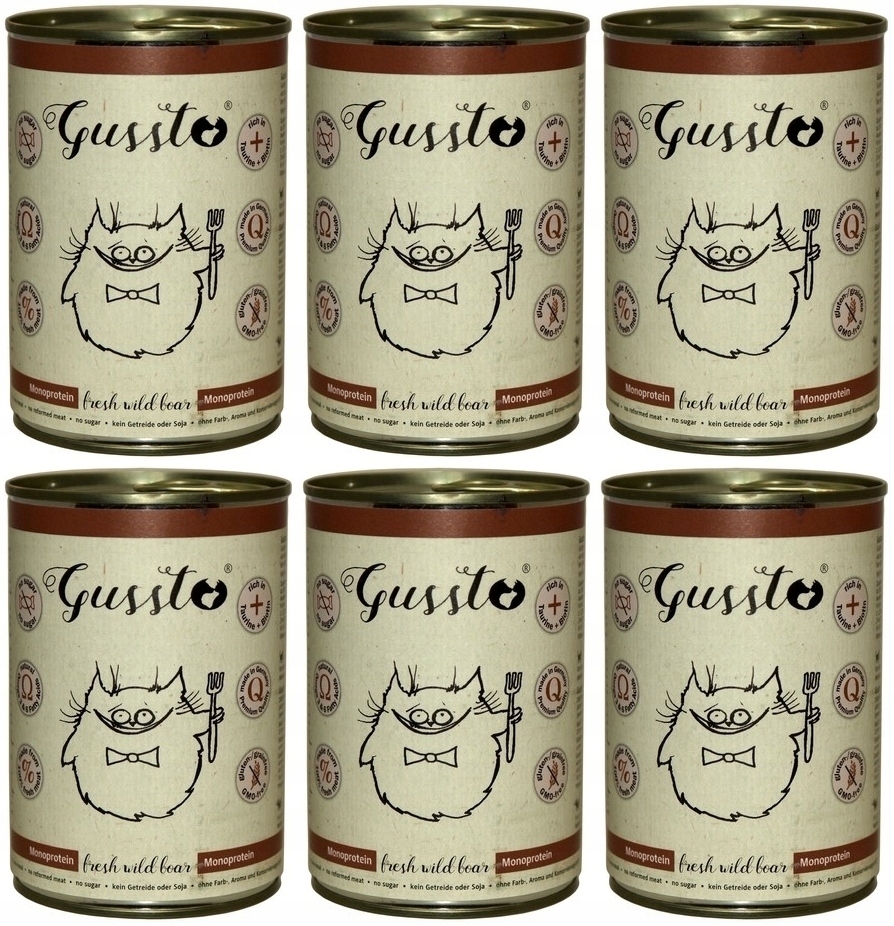 Gussto Cat Fresh Wild Prase 6 x 400 g