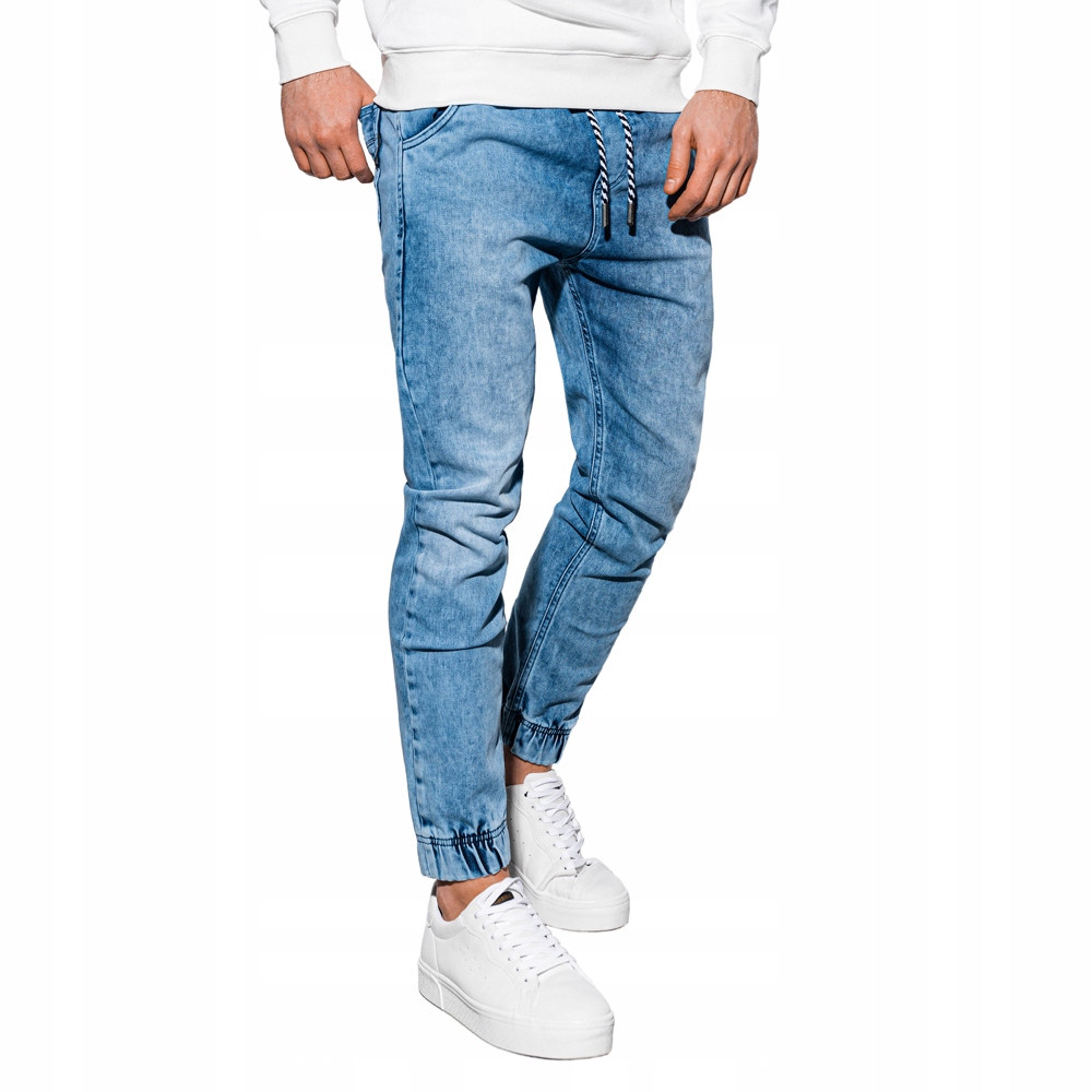 

Spodnie męskie jeansowe joggery P907 j.niebiesk M