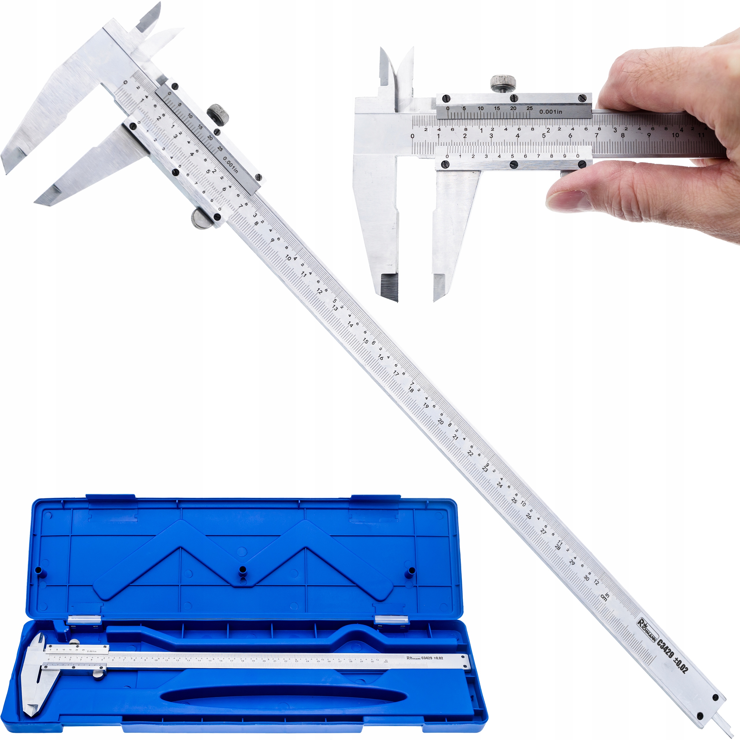 Штангенциркуль Аналоговий штангенциркуль 300 мм чохол RICHMANN