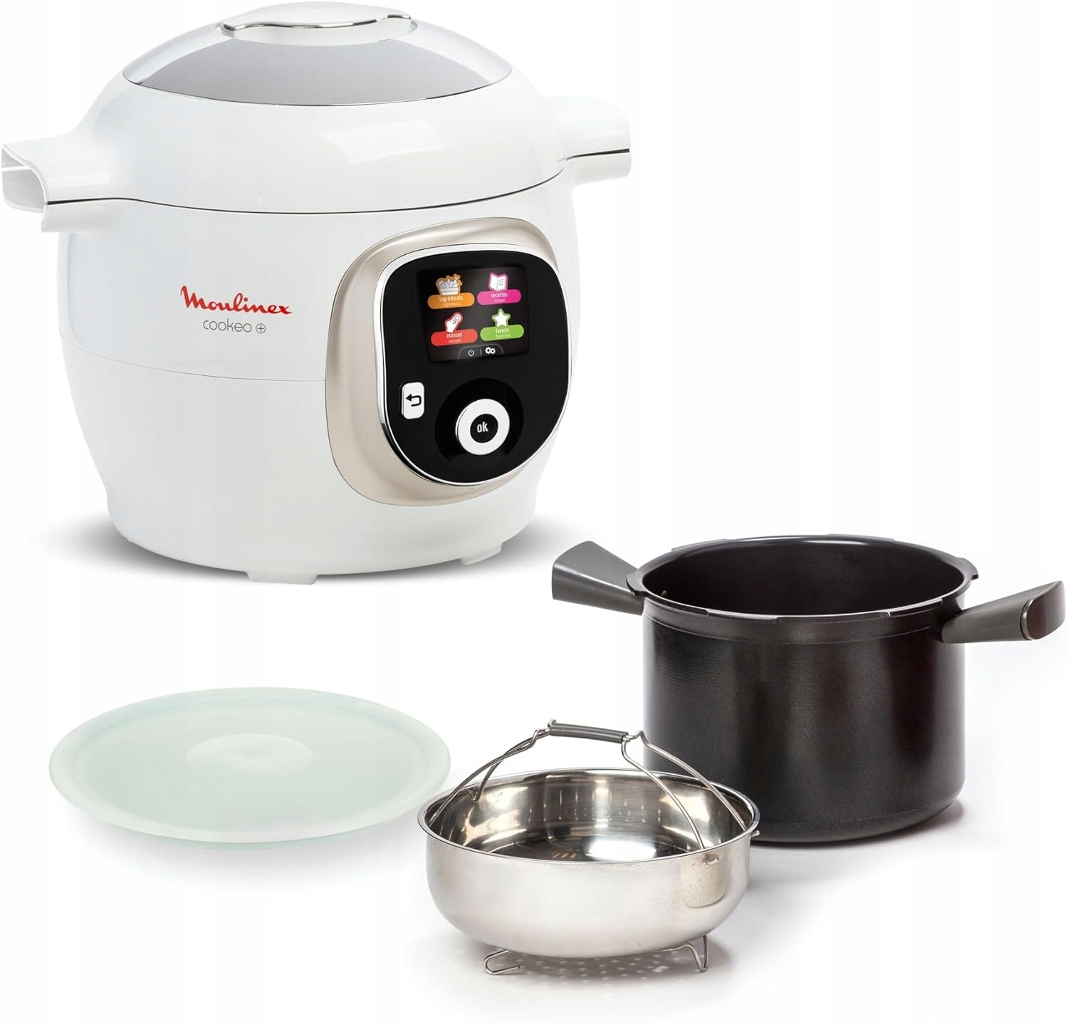 Пароварка Tefal MOULINEX Cookeo 6 л белый 1600 Вт