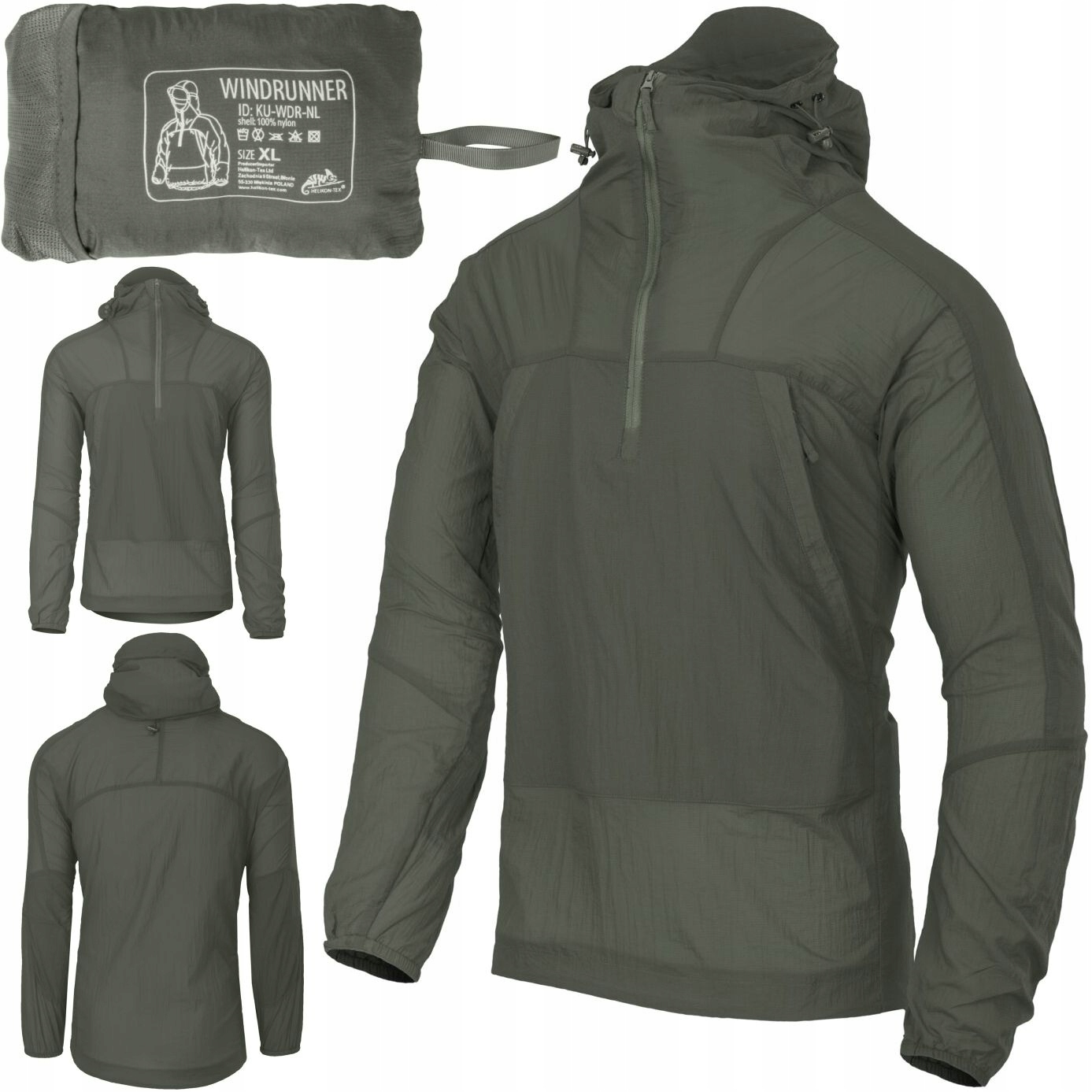 Helikon Větrovková bunda Windrunner Windshirt Alpha Green vel. Xs