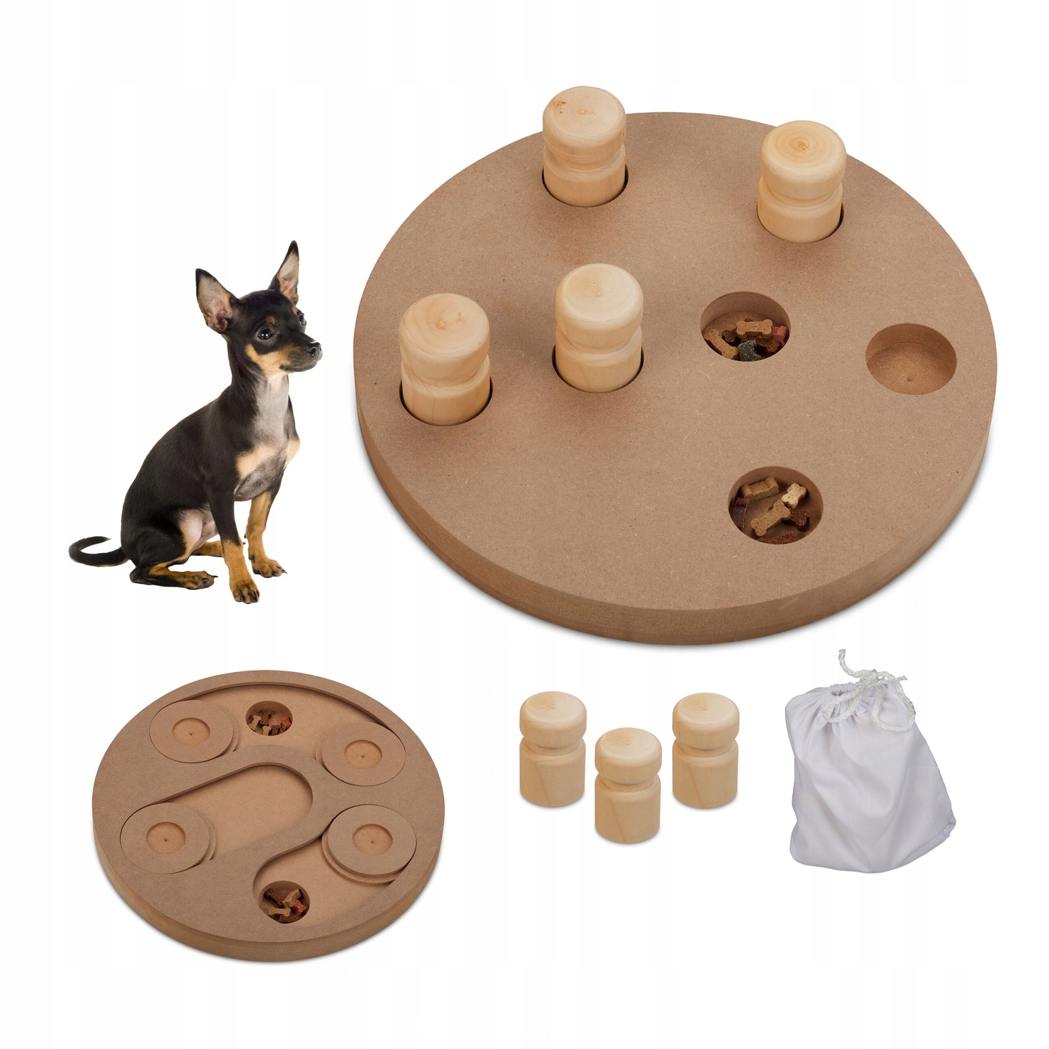 Levně Hračka Pro Psy 2v1 Interaktivní vzdělávací čichové hry Učení