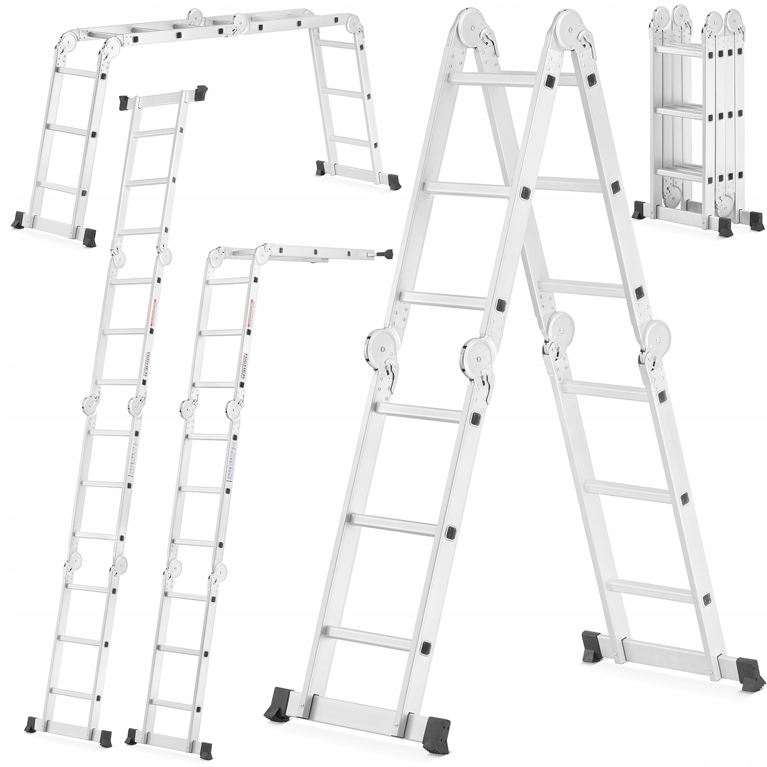

Drabina aluminiowa składana przegubowa 4x3 Higher