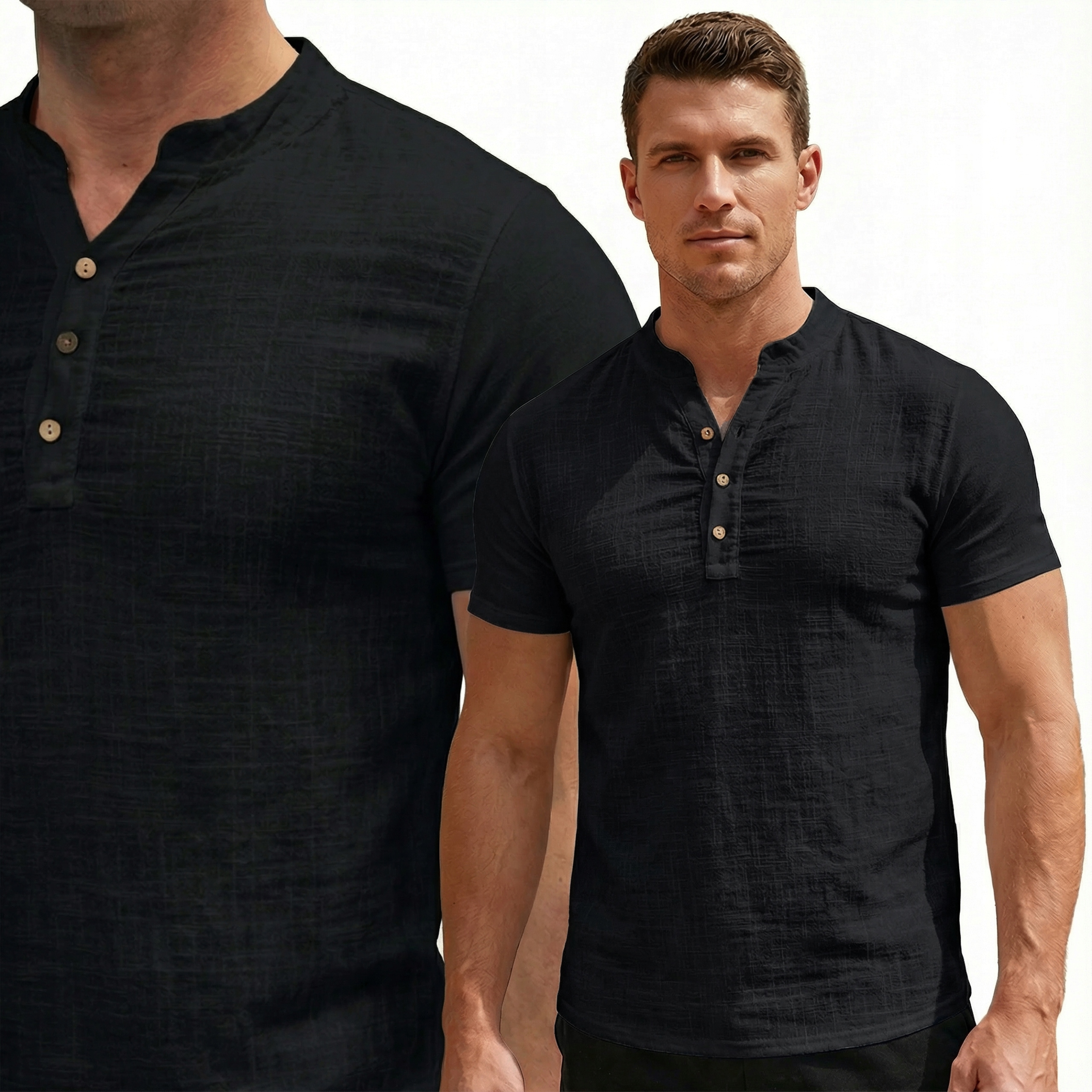 Pánská bavlněná košile Casual Prodyšná Fr Paris