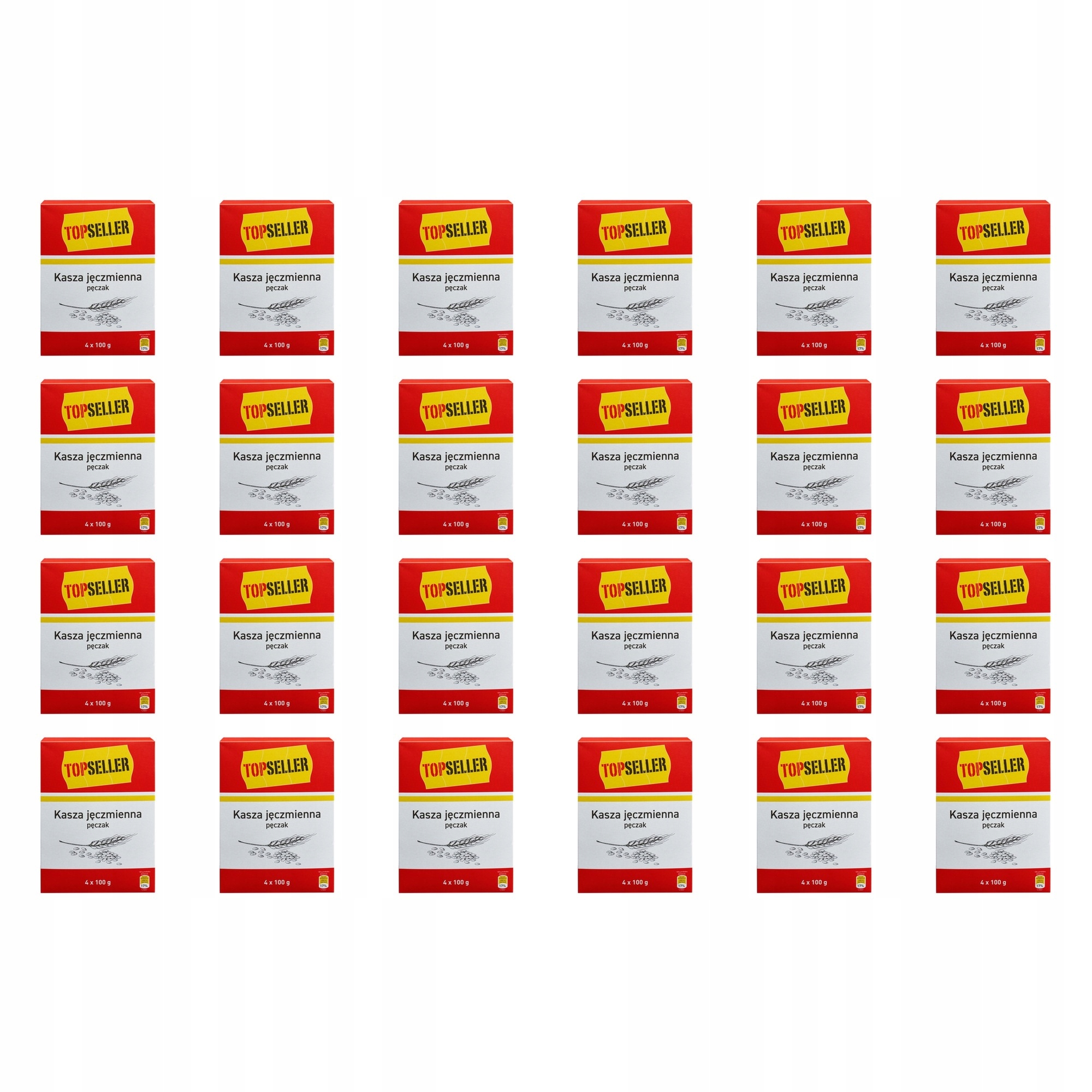 24x 100 g Topseller Ječná kaše pupečník 4x100 g