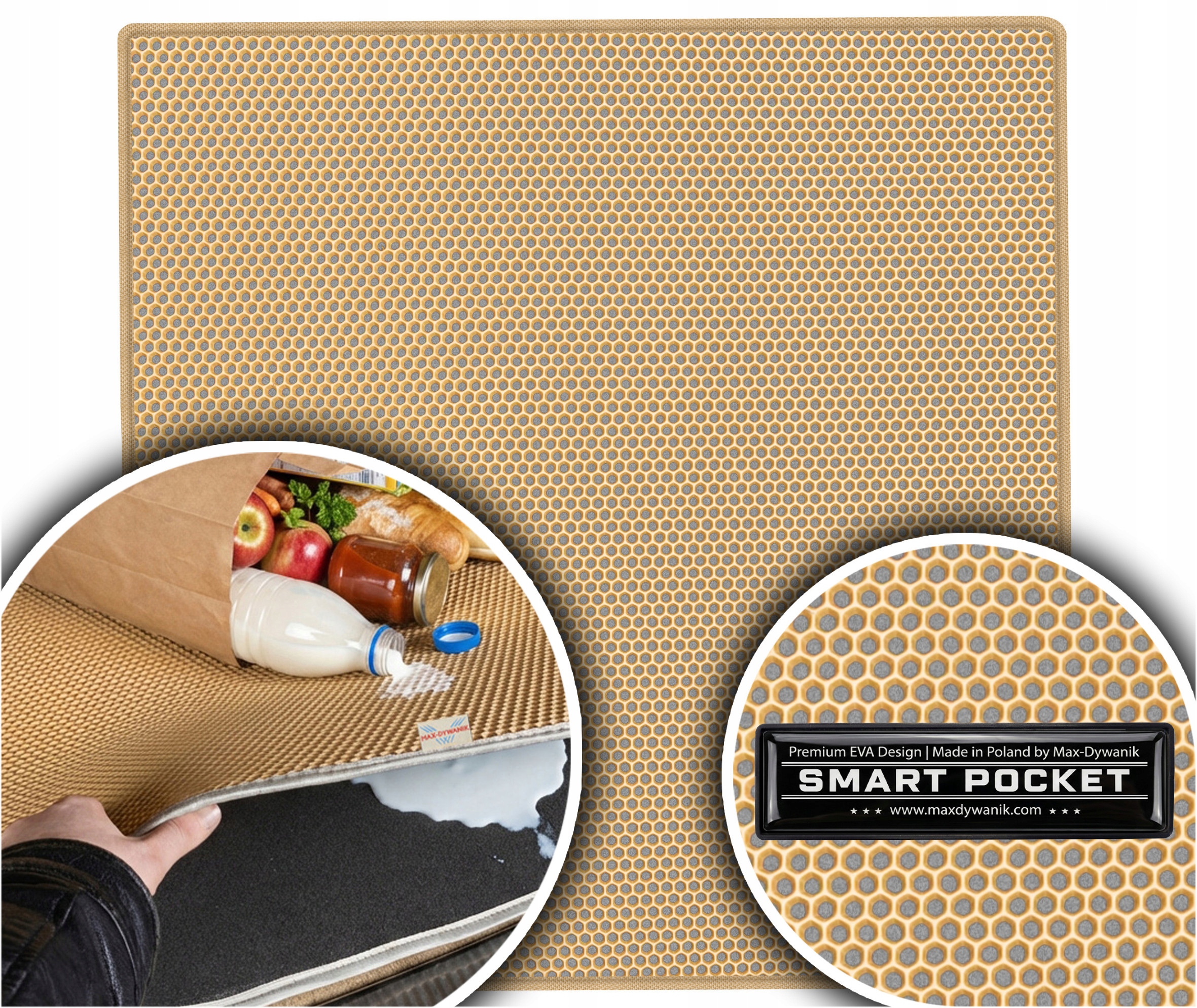 Volvo XC90 I Suv 5os 2002-2014 Vložka do batožinového priestoru Eva Smart Pocket Béžová