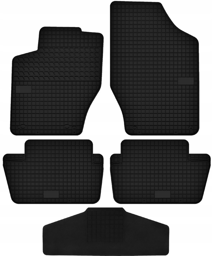 Gumové gumové koberce s tunelem určené pro Citroen C4 I (2004-2010) Tunel