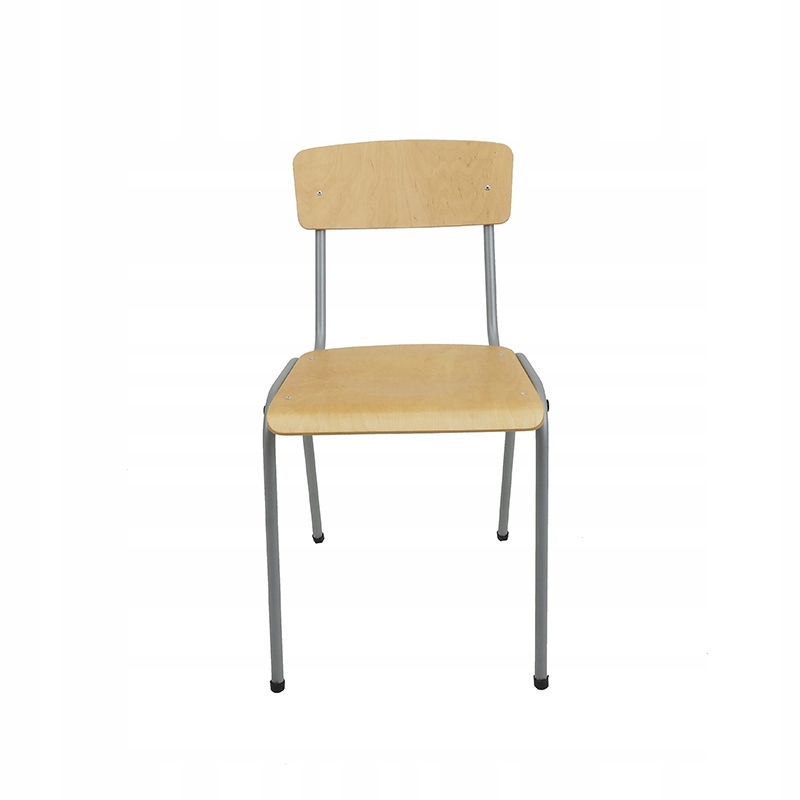 krzesło kolor aluminium do szkoły sali stołówki Typ krzesło