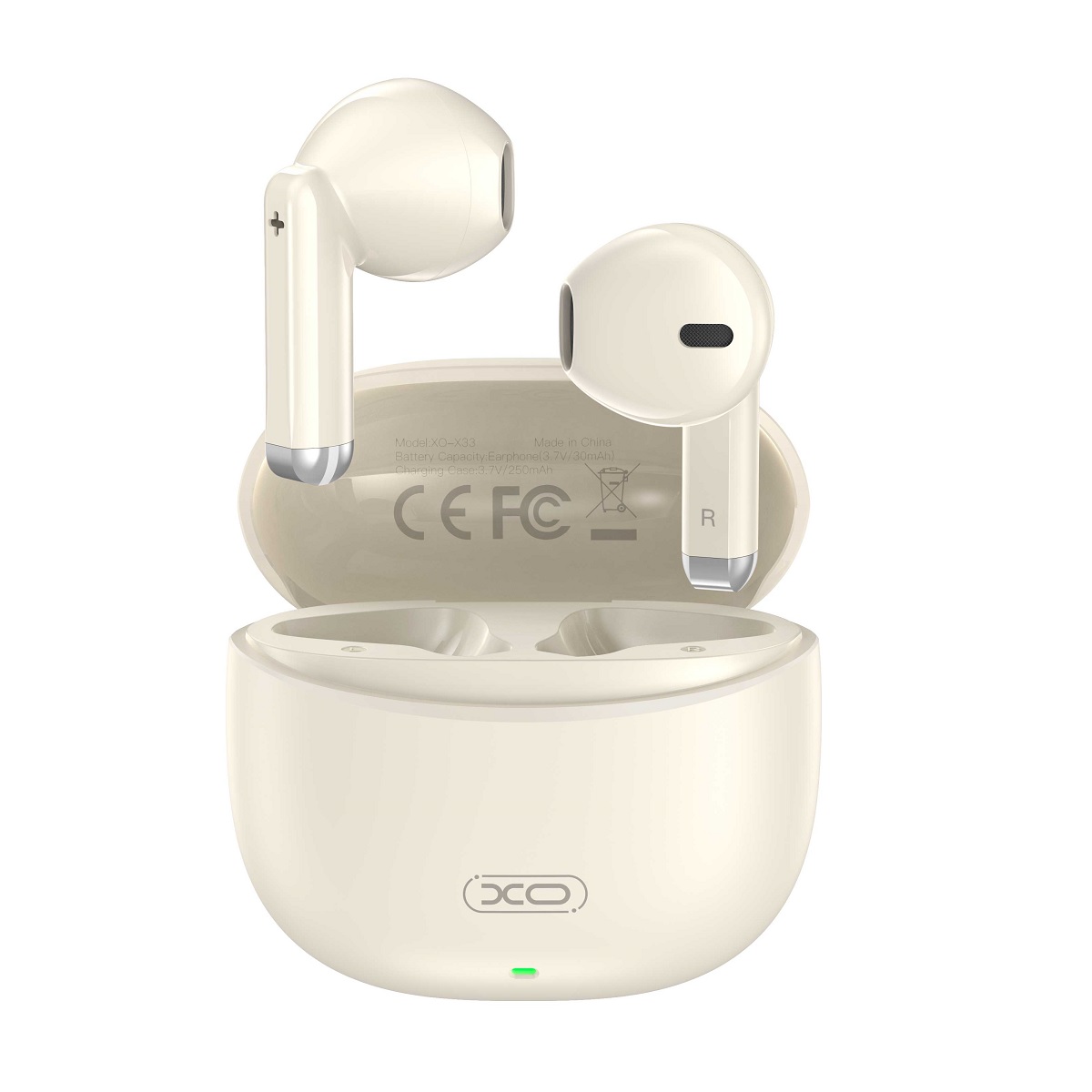 Xo słuchawki Bluetooth X33 Tws beżowe