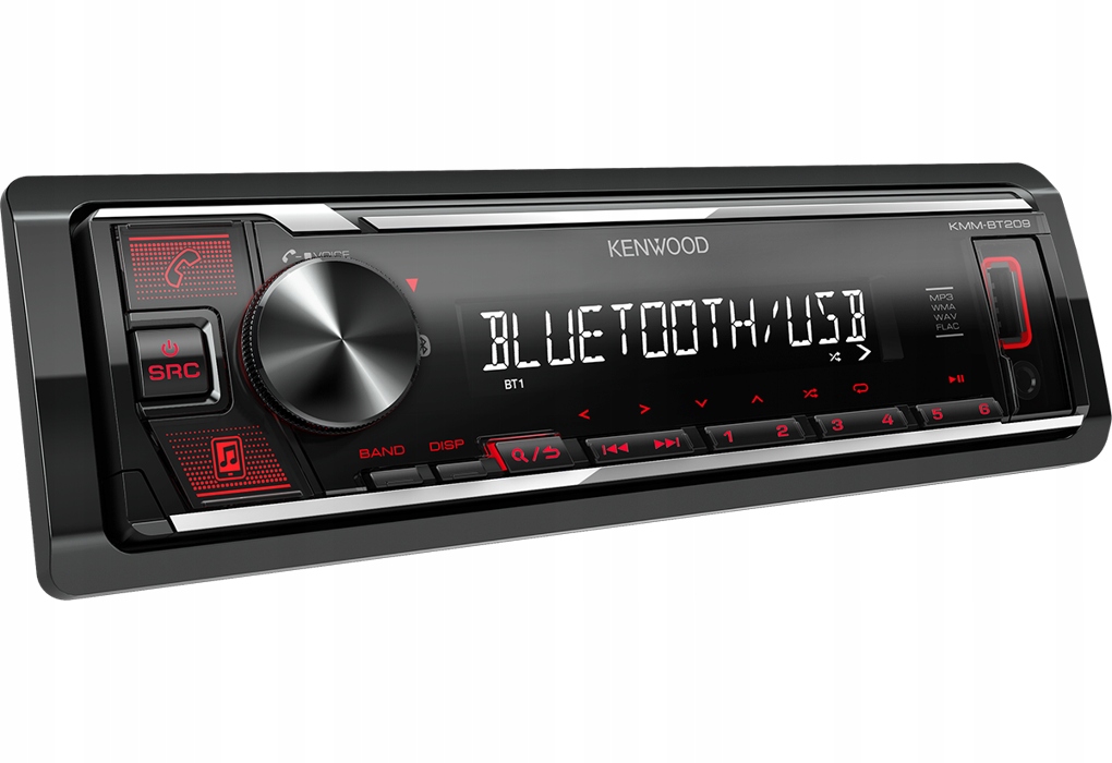 Kenwood KMM-Bt209 автомобільний радіоприймач AUX Bluetooth