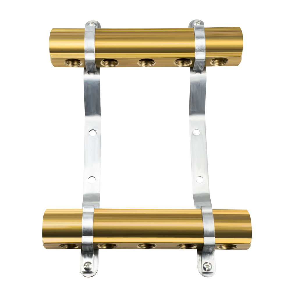 

Kolektor ogrzewania Co 5 sekcje mosiądz 1 cal